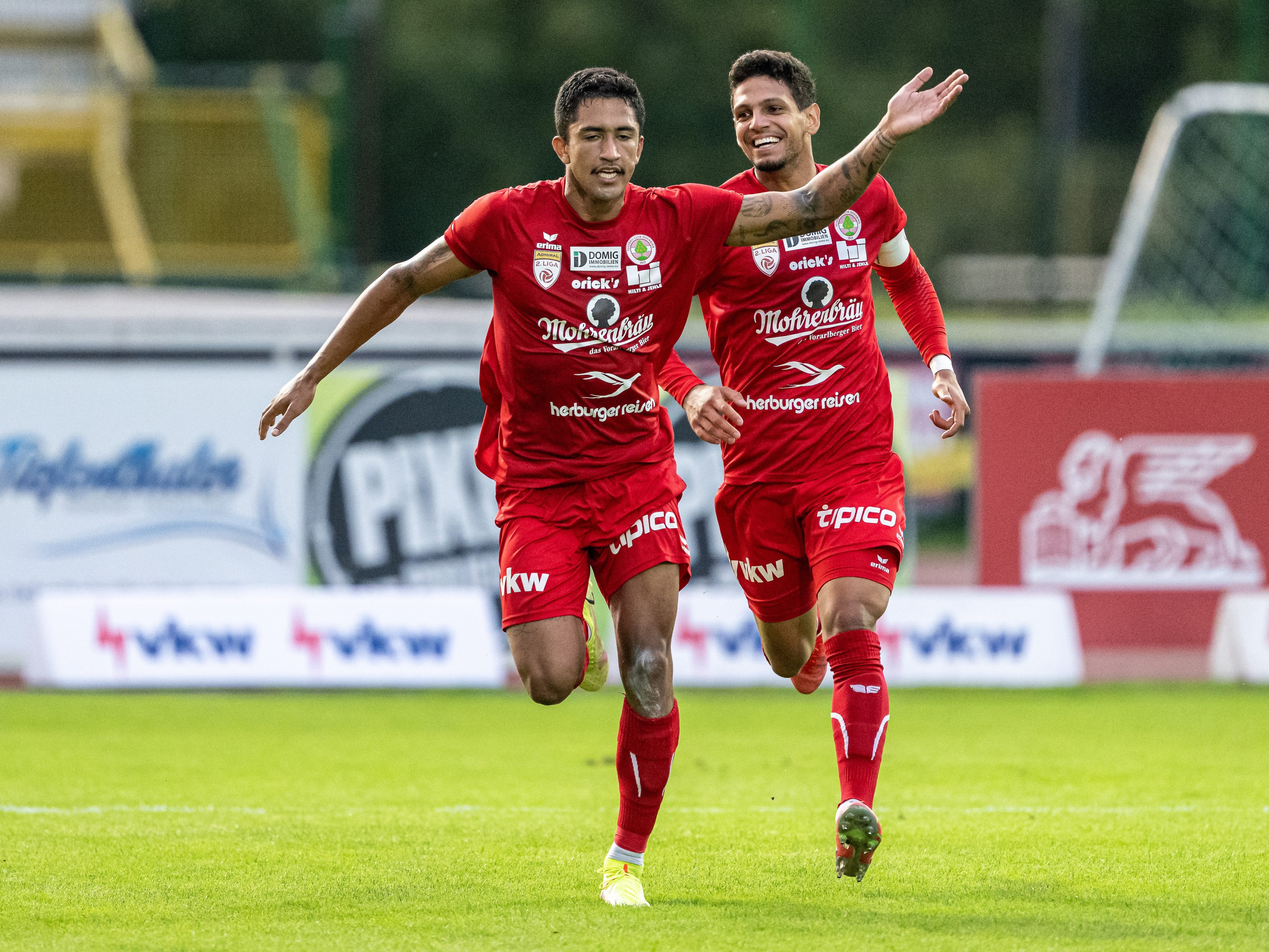 Der FC Dornbirn jubelte über einen verdienten Erfolg gegen Hartberg. Der FC Dornbirn jubelte über einen verdienten Erfolg gegen Hartberg.