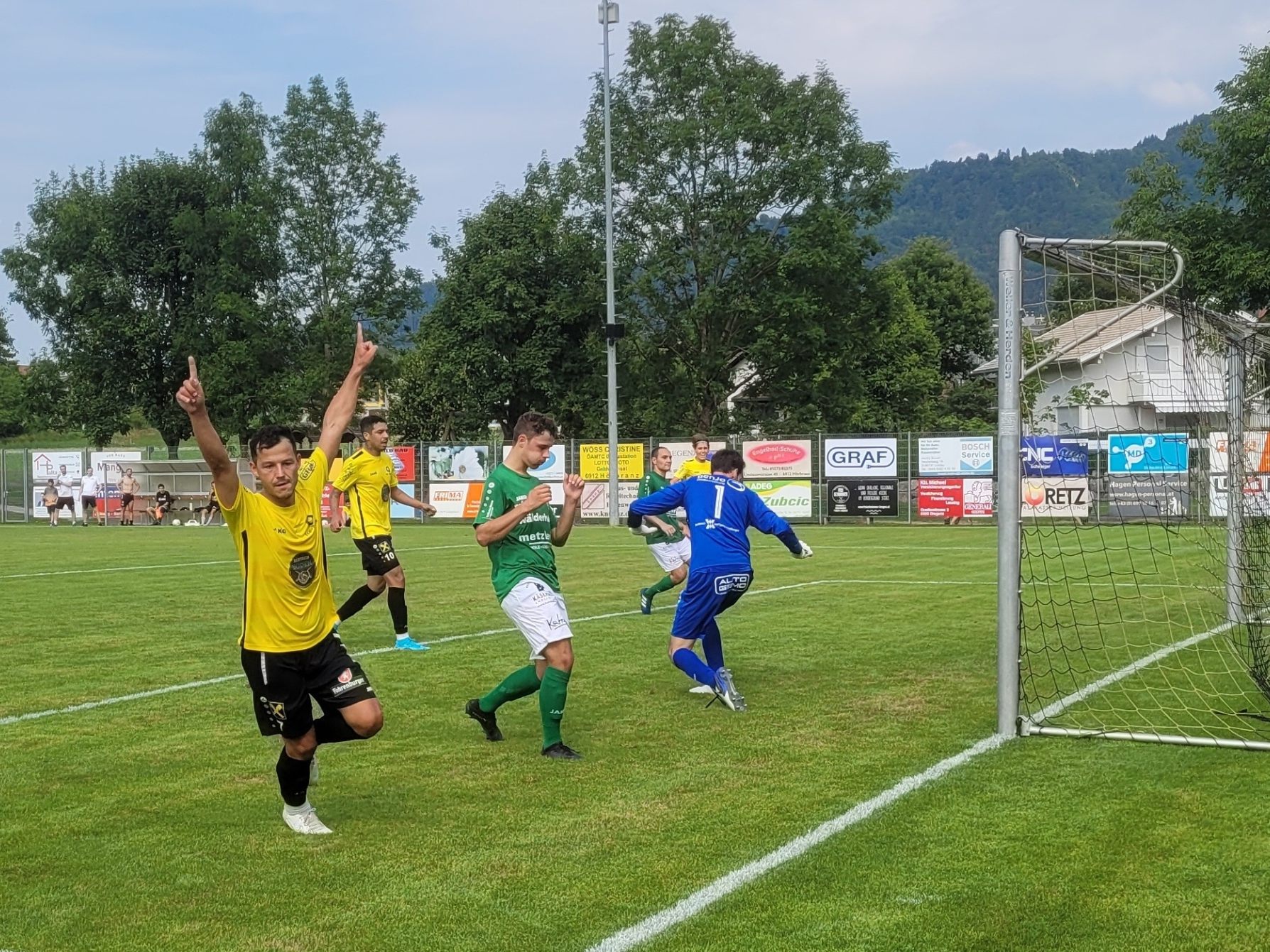 Douglas Felipe Macedo Reis (4 Tore), Manuel Sandrisser (im Bild / 2 Tore), Jonas Tratter (2 Tore) und Erhan Erten (1 Tor) waren beim ECO-Park FC Hörbranz bislang die gefeierten Torschützen.