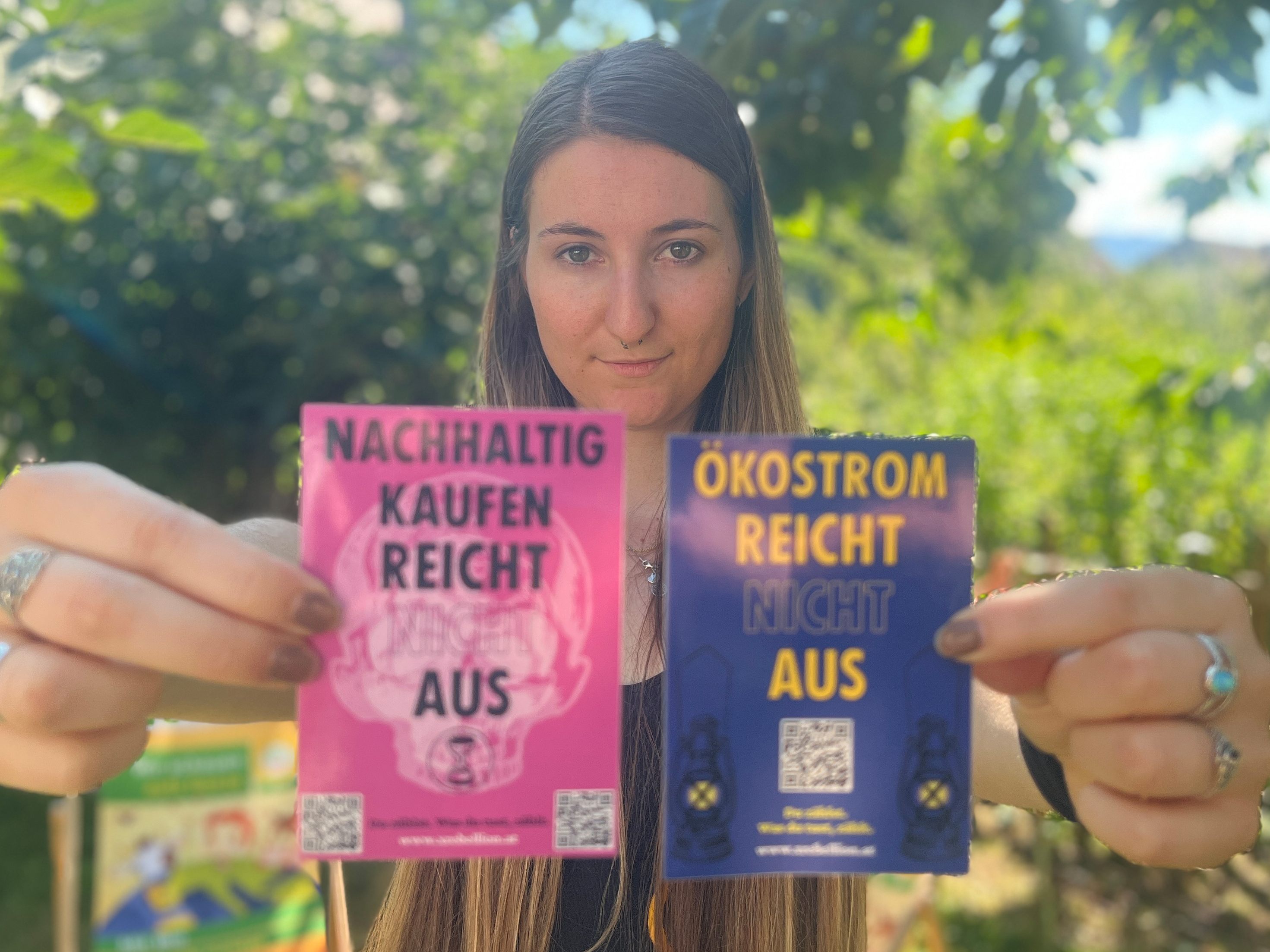 Marina Hagen-Canaval (Extinction Rebellion Vorarlberg) steht für radikalen Kurswechsel in Sachen Klimapolitik.