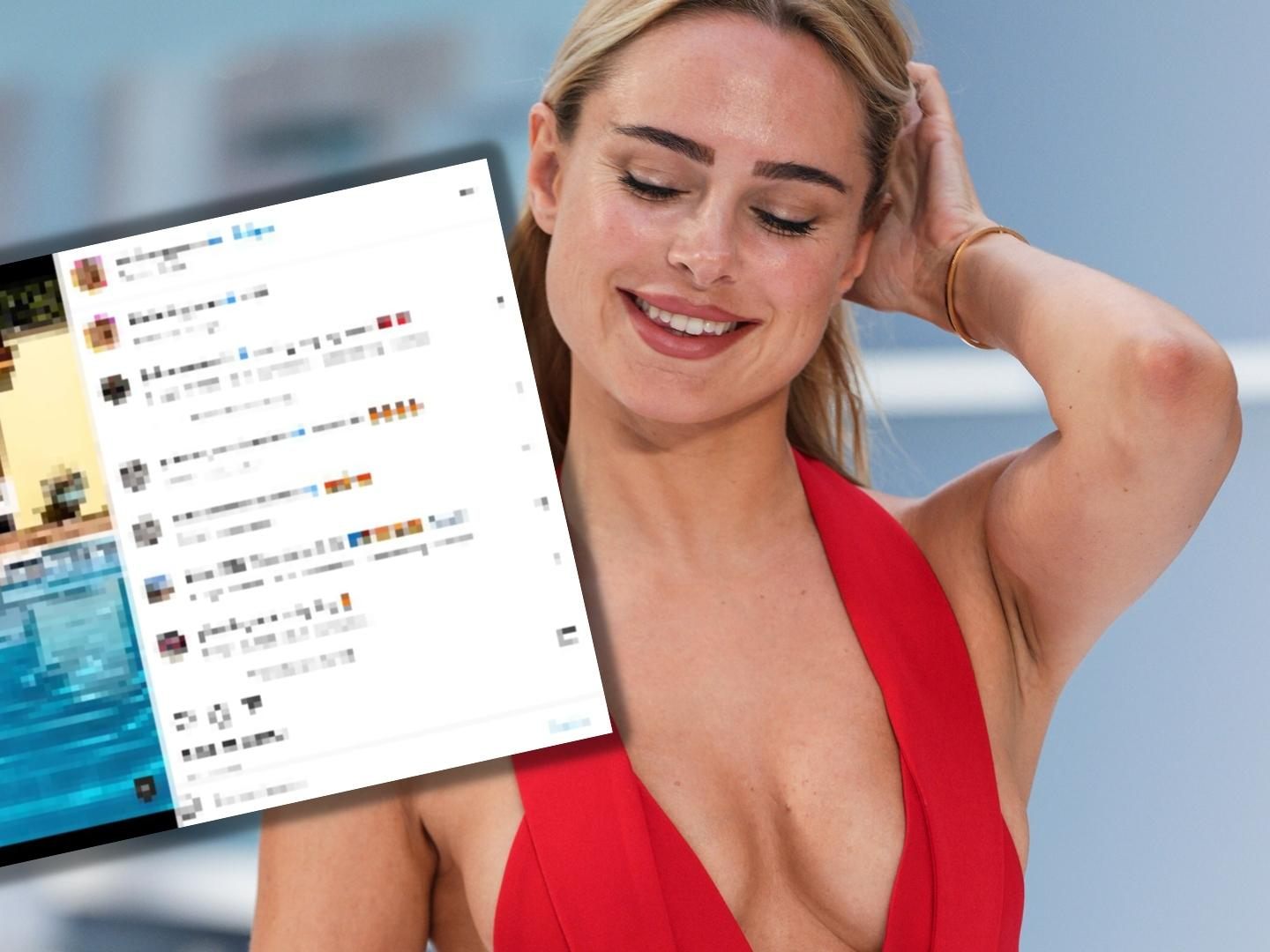 Heiß! Das Model zeigt viel nackte Haut in ihrem Video auf Social Media.