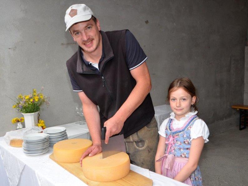 Käseanschnitt Alpe Gamperdona