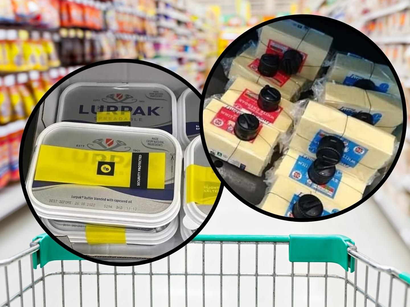 Unglaublich: Hier muss Käse schon mit einer Diebstahlsicherung versehen werden. Unglaublich: Hier muss Käse schon mit einer Diebstahlsicherung versehen werden.