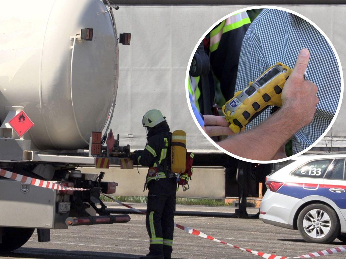 Einsatzkräfte mussten Messung vor Ort vornehmen.