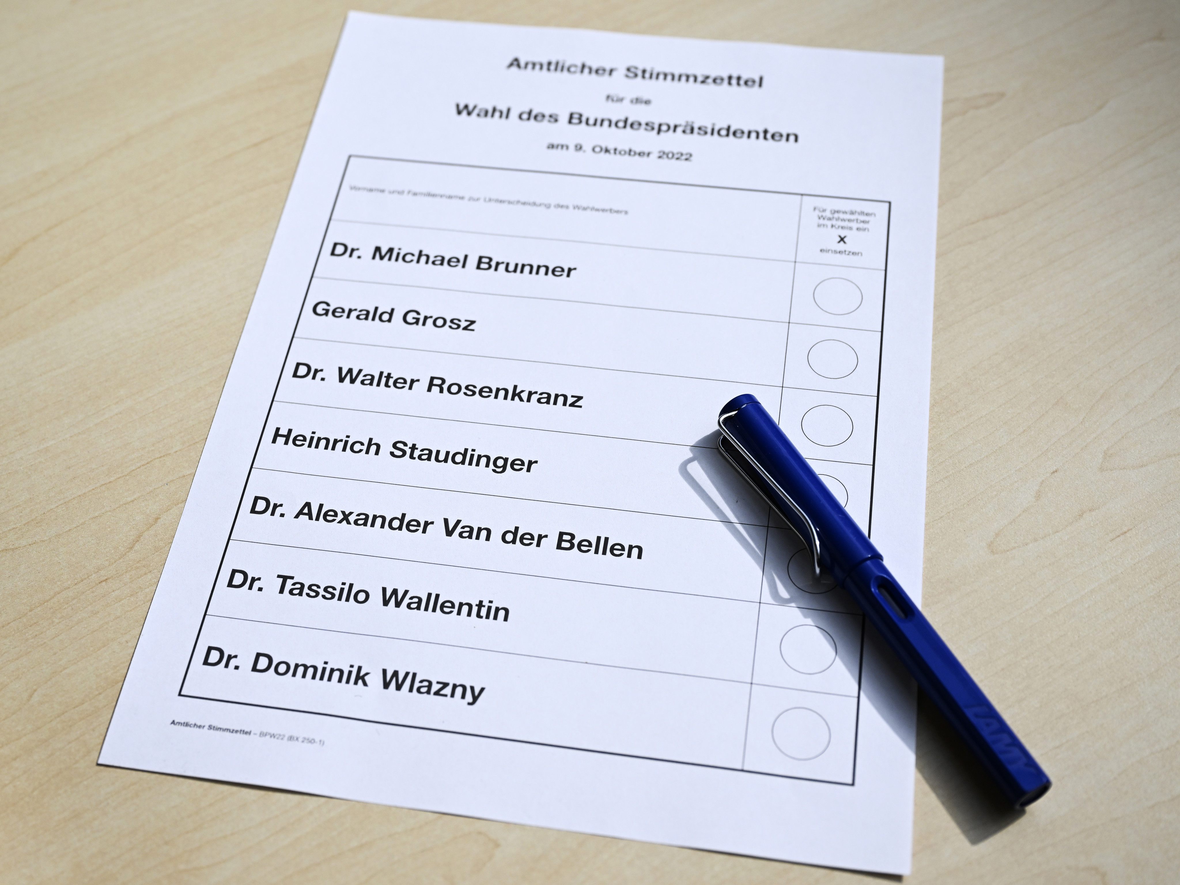 8,6 Mio. Stimmzettel und 2,8 Mio. Wahlkarten werden gedruckt.