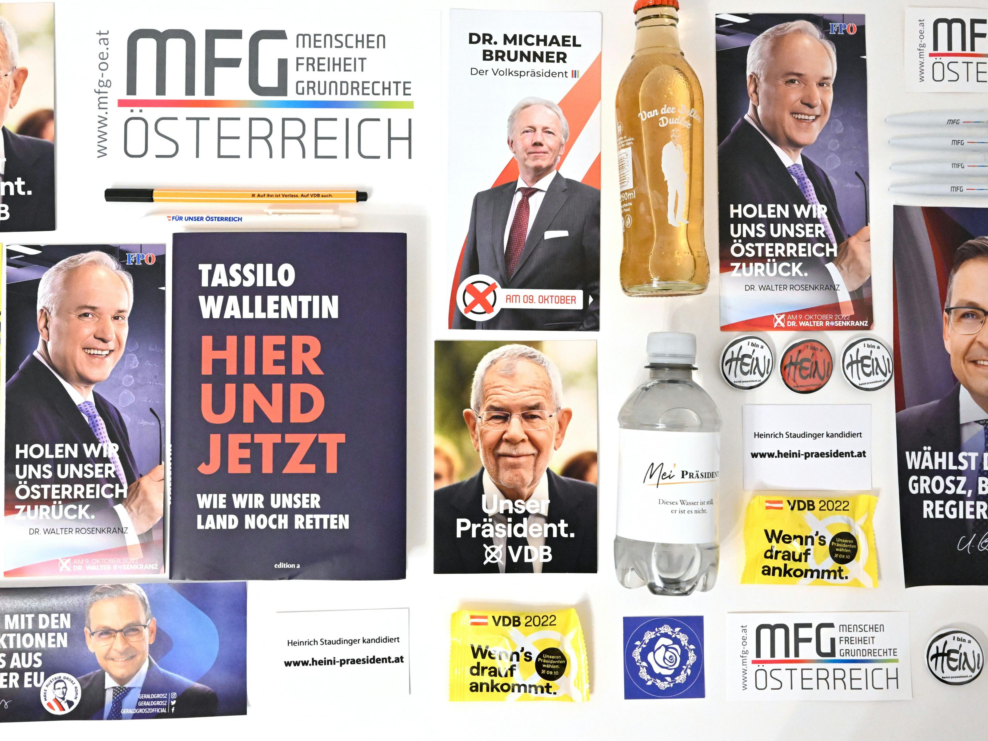 Einige Kandidaten für die Bundespräsidentschaftswahl setzen auf Wahlgeschenke.