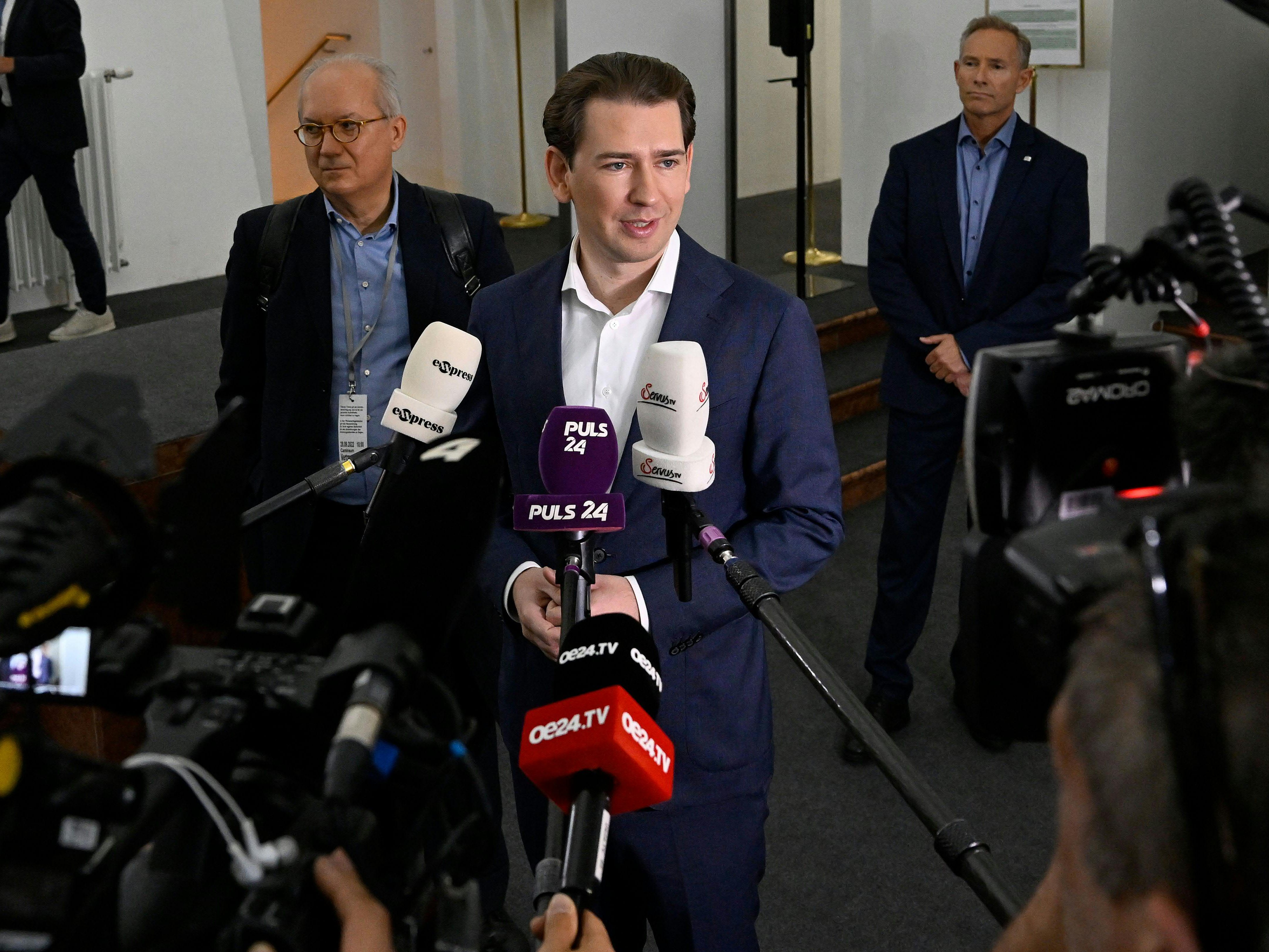 Altkanzler Sebastian Kurz beim ÖVP-U-Ausschuss.