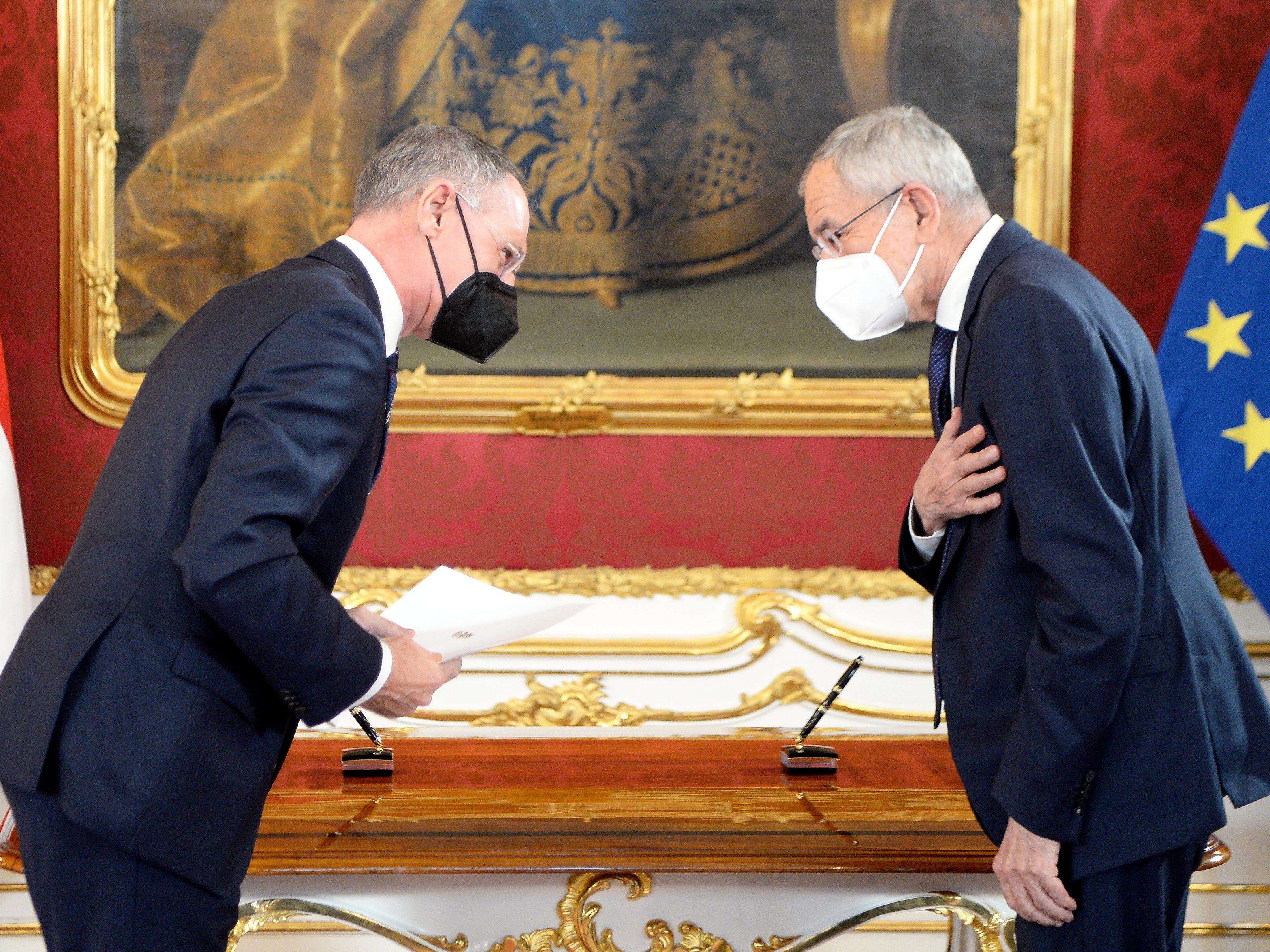 Van der Bellen sprach mit Innenminister Karner.