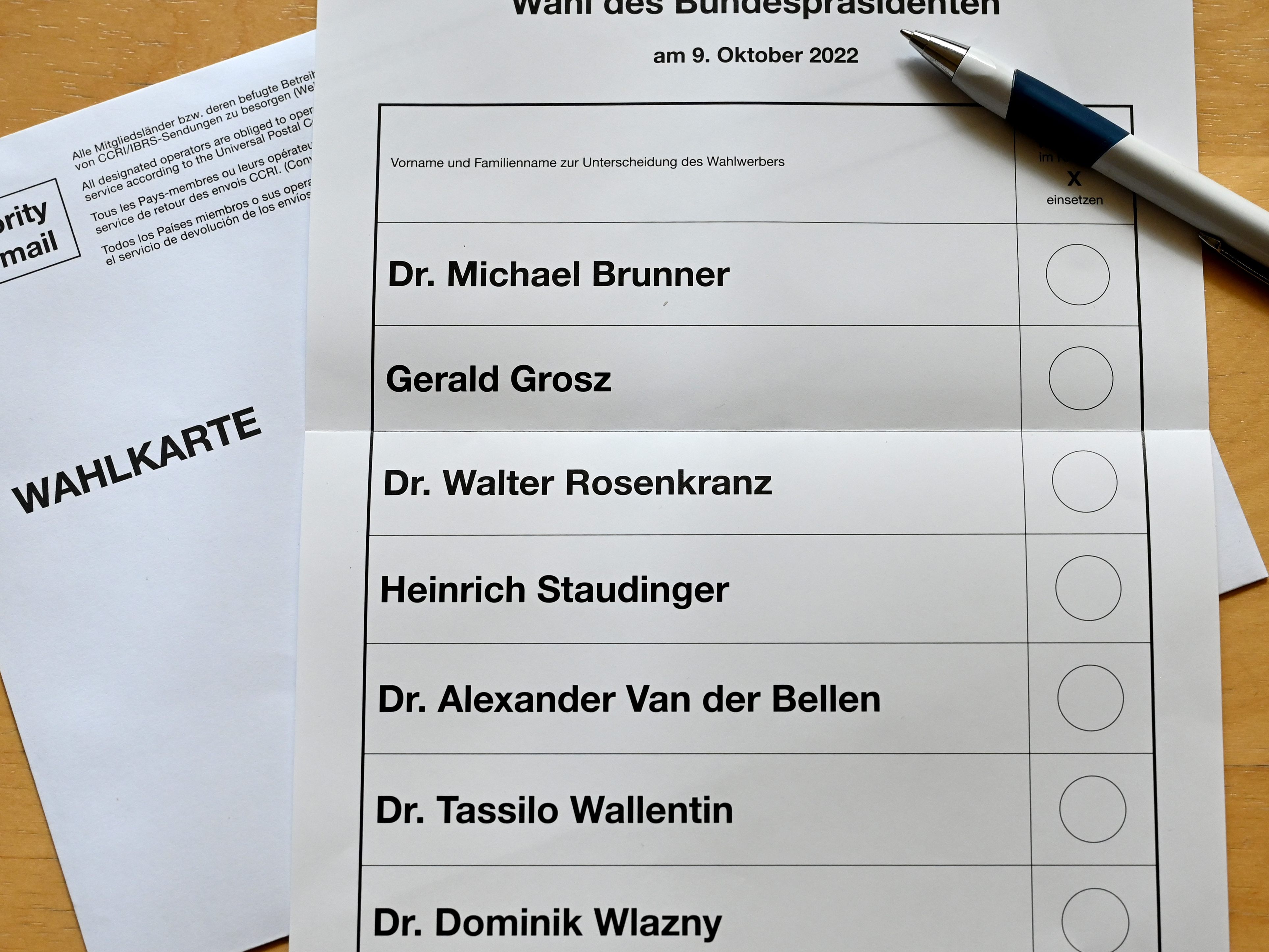 Bei der Bundespräsidentenwahl werden rund 6,36 Millionen Wahlberechtigte ihre Stimme abgeben können. Bei der Bundespräsidentenwahl werden rund 6,36 Millionen Wahlberechtigte ihre Stimme abgeben können.