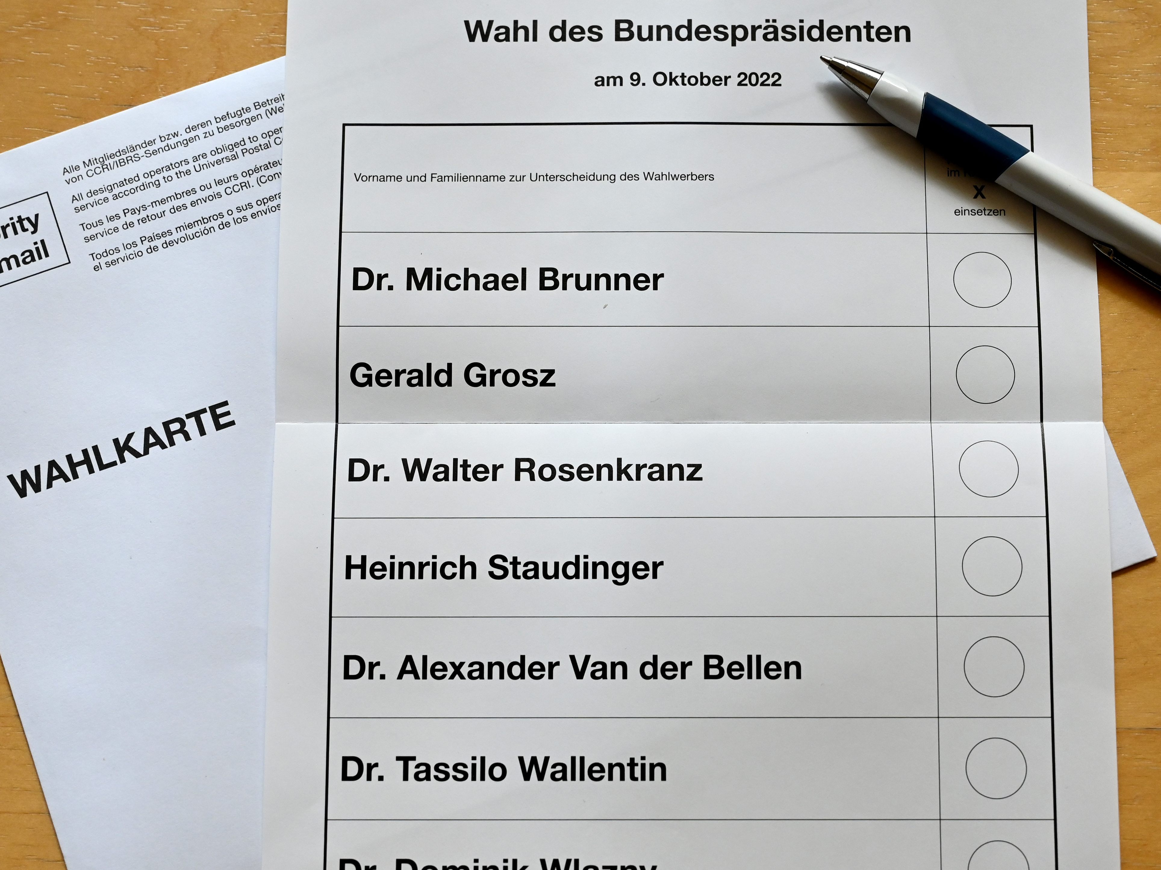 Die Post rechnet mit 500.000 Wahlkarten.