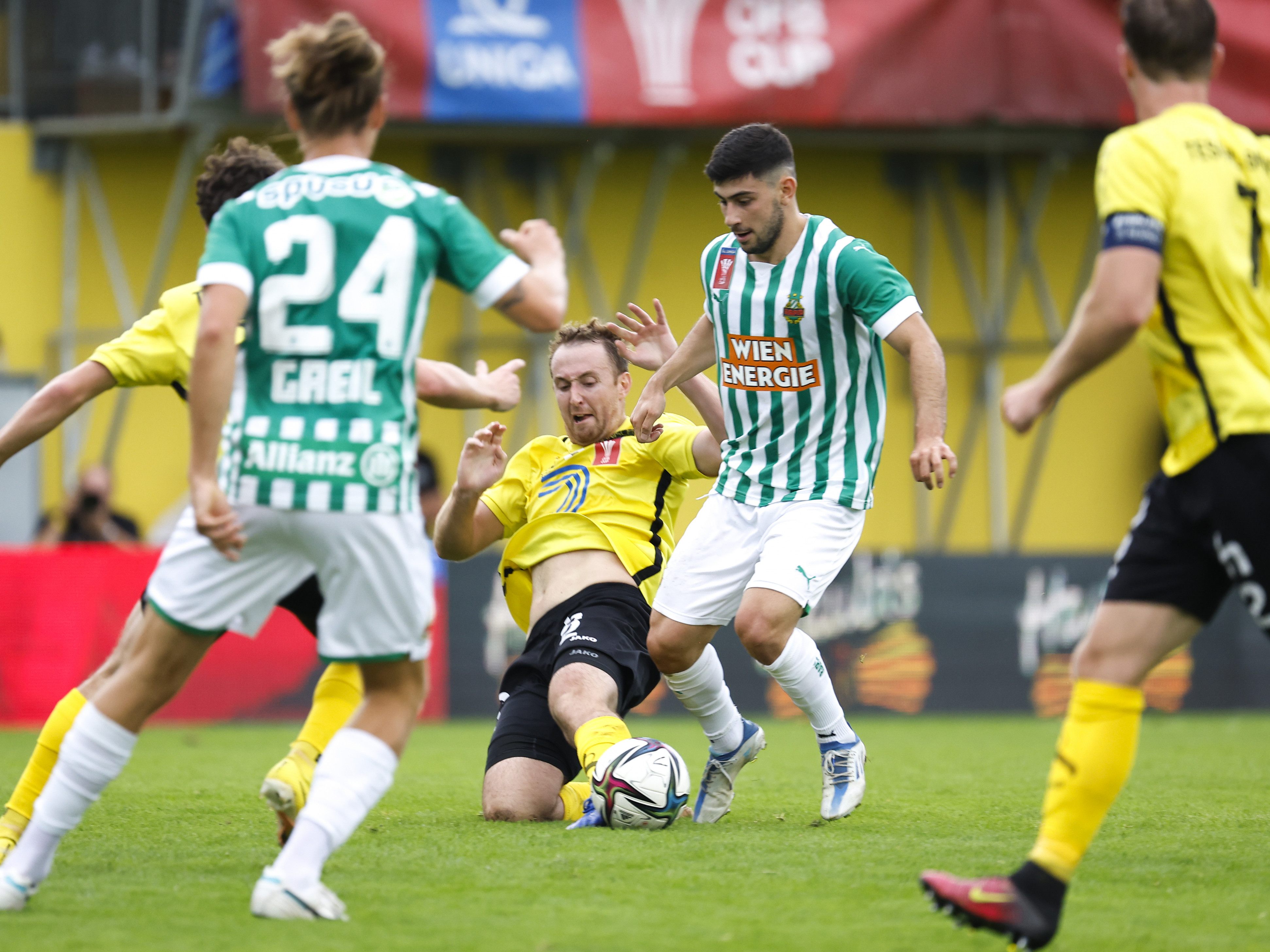 Rapid gewann im ÖFB-Cup 2:0 gegen den SV Allerheiligen.