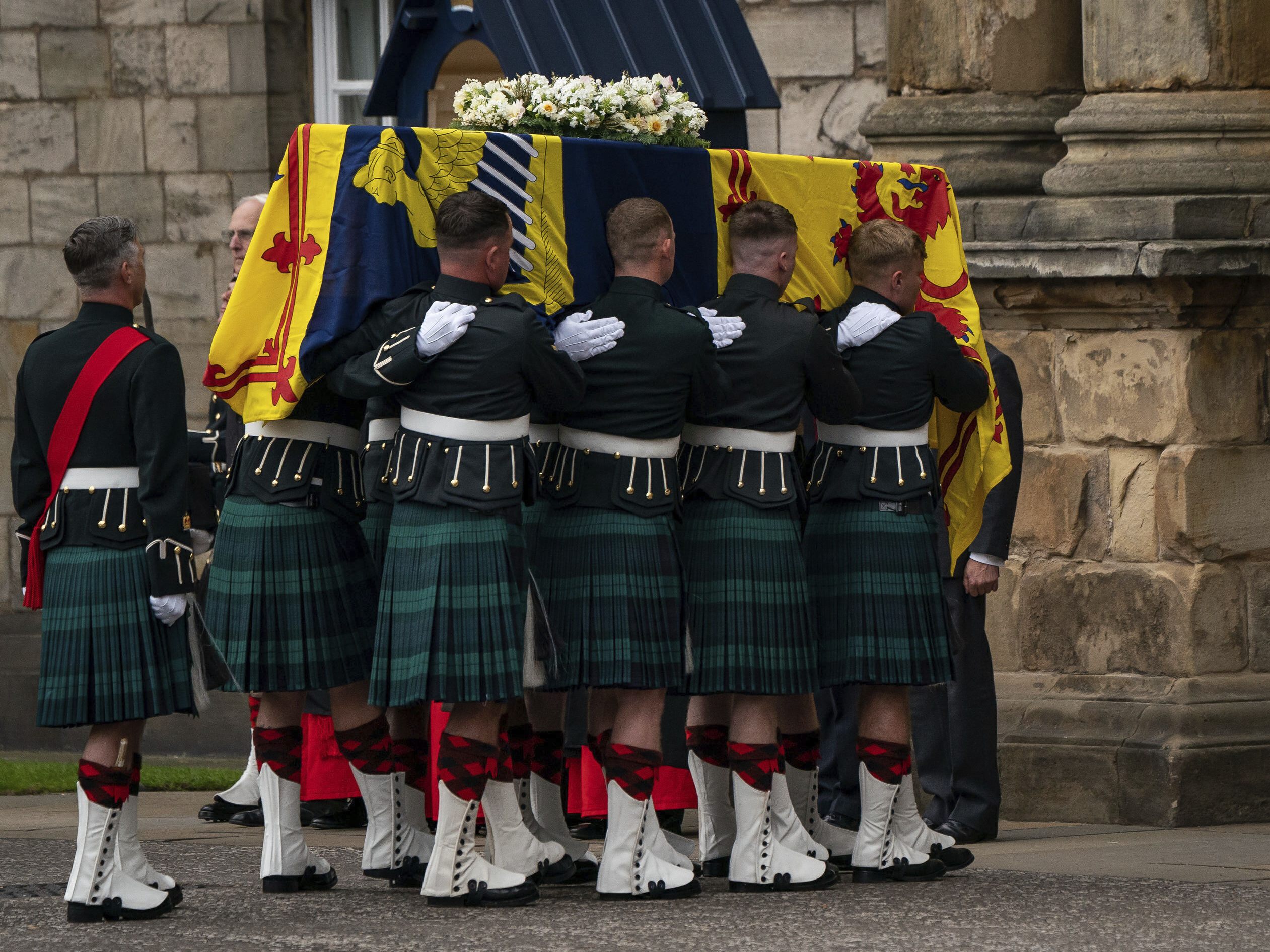 Der Sarg der Queen wird ab Mittwoch in der Westminster Hall aufgebahrt.