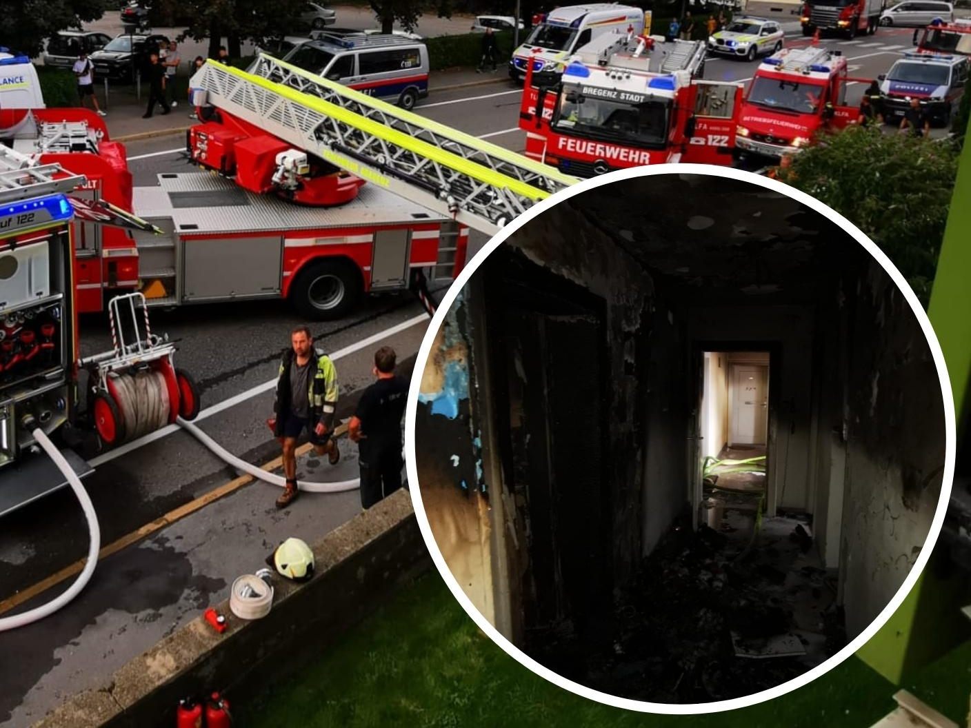 Ein Defekter Akku fürhte zu einem Großeinsatz der Feuerwehr in Bregenz. Ein Defekter Akku fürhte zu einem Großeinsatz der Feuerwehr in Bregenz.