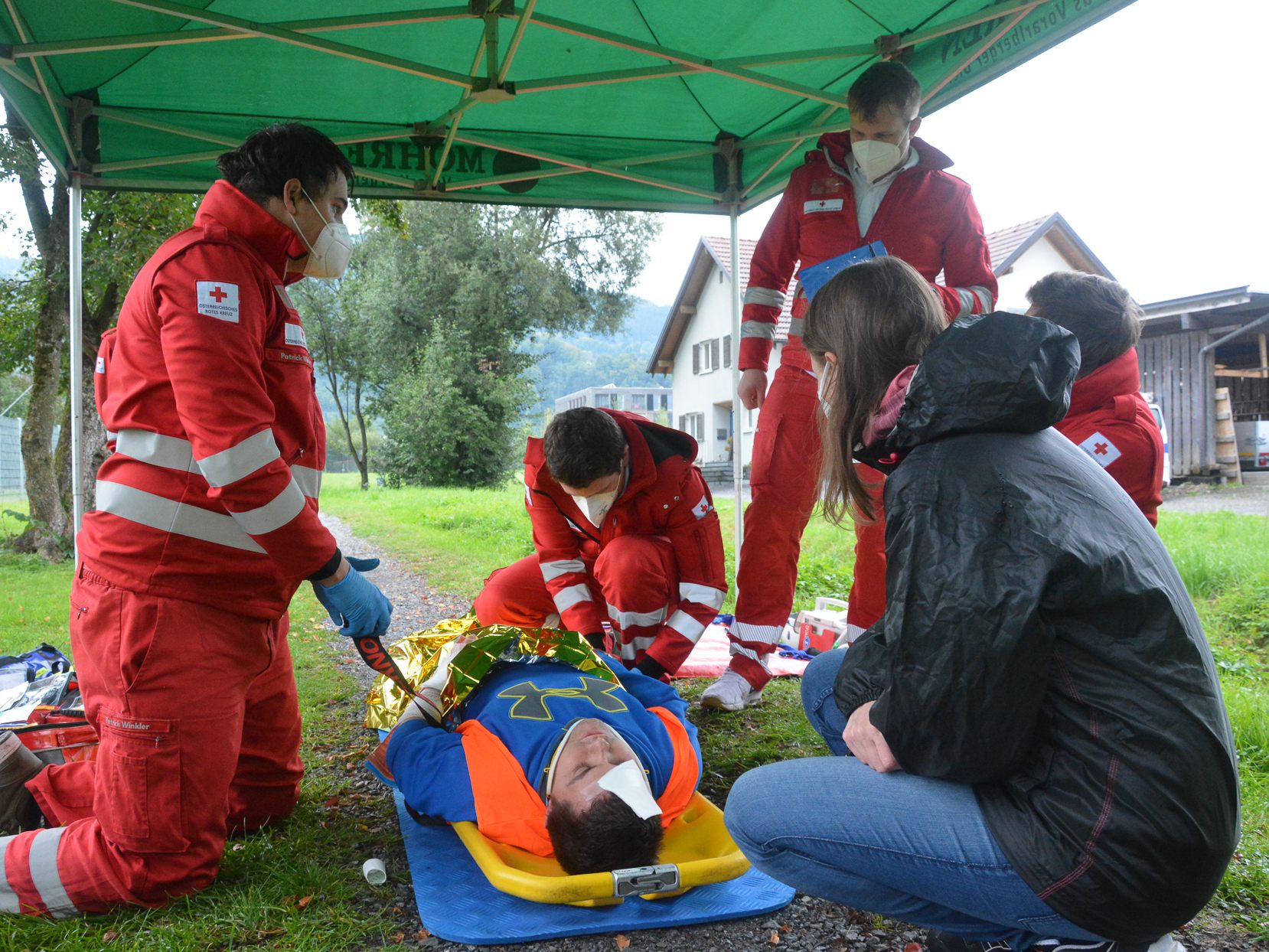 Die Rettungssanitäter feierten am Wochenende das 100-jährige Bestehen des Roten Kreuz Dornbirn.