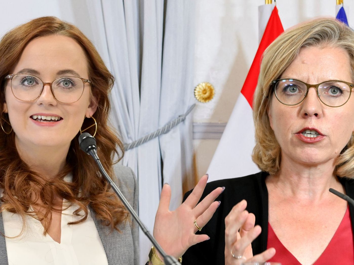 Laura Sachslehner, Leonore Gewessler. Laura Sachslehner, Leonore Gewessler.