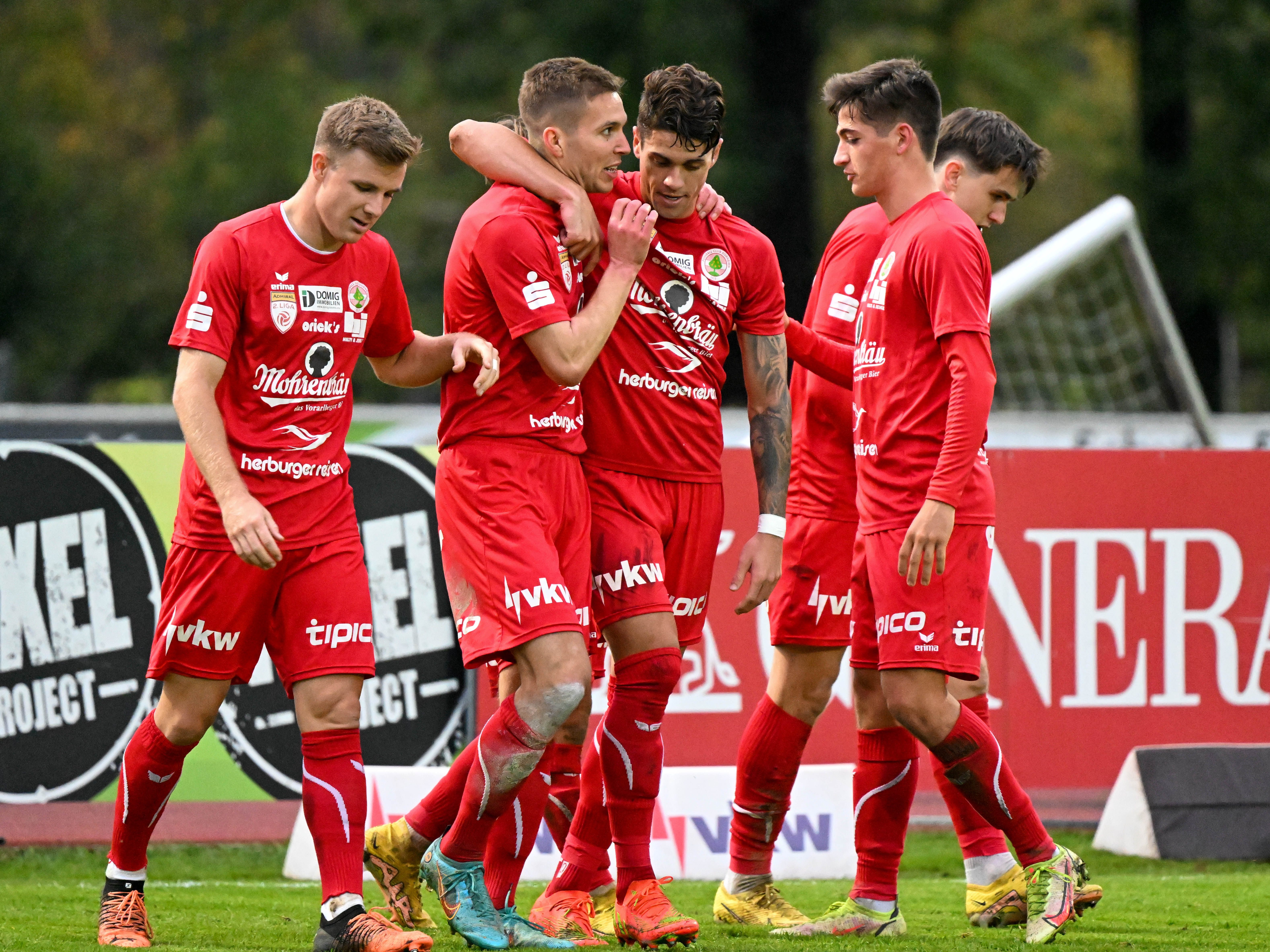 Die Dornbirner hatten auch heute gegen Austria Wien II Grund zu jubeln.