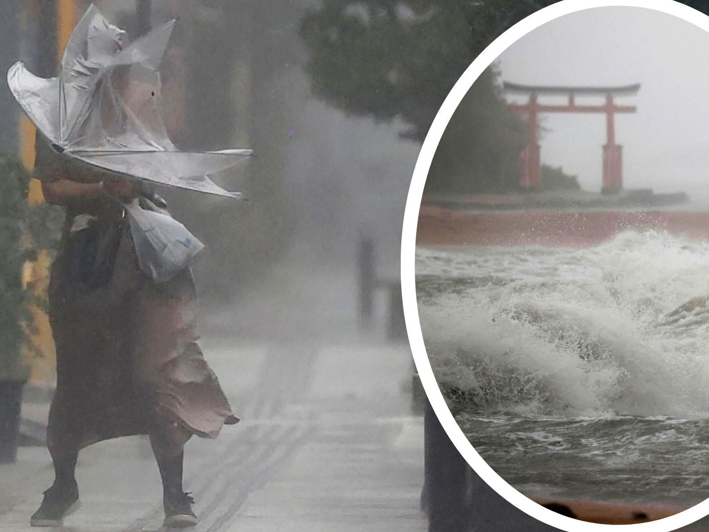 In Japans Präfektur Kagoshima gilt höchste Taifun-Warnstufe.