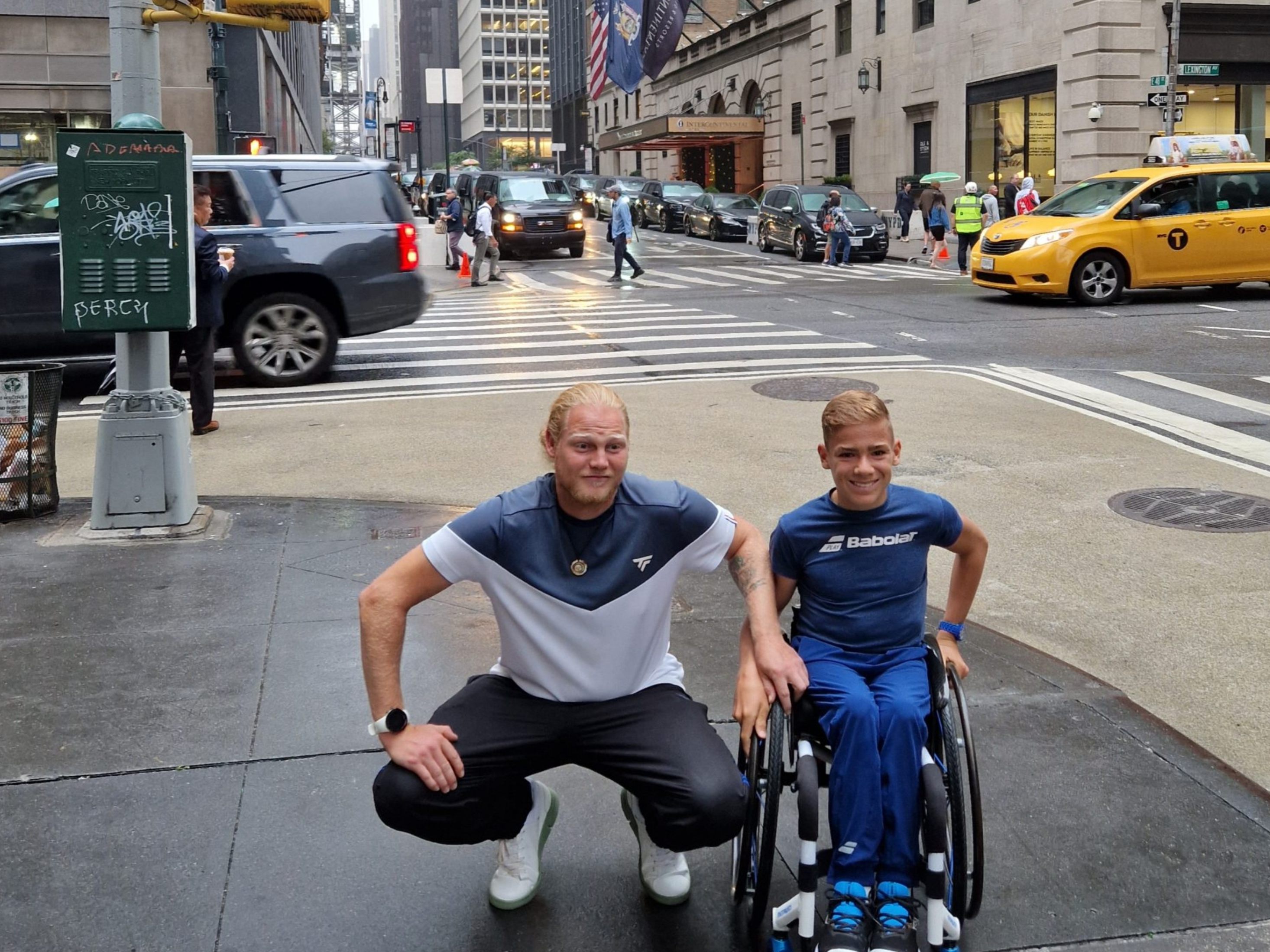 In New York gab es für Maximilian Taucher und Trainer Max Forer viele neue Eindrücke In New York gab es für Maximilian Taucher und Trainer Max Forer viele neue Eindrücke