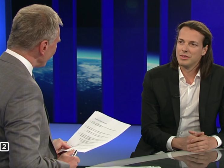 Armin Wolf sprach BP-Kandidat Dominik Wlazny im ZiB2-Interview auf den Konsum illegaler Drogen an.