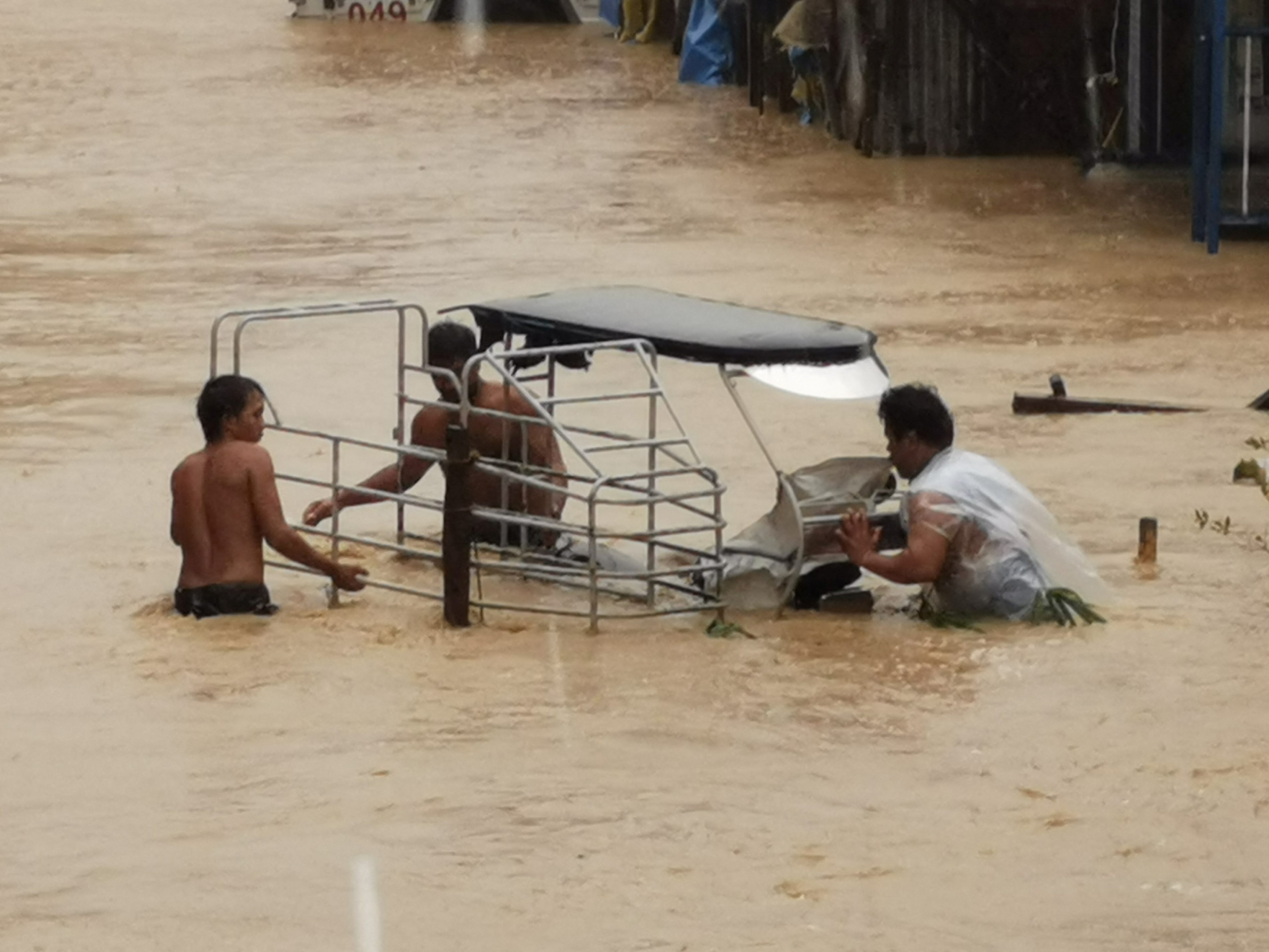 Die Philippinen sind von den Fluten gebeutelt. Die Philippinen sind von den Fluten gebeutelt.