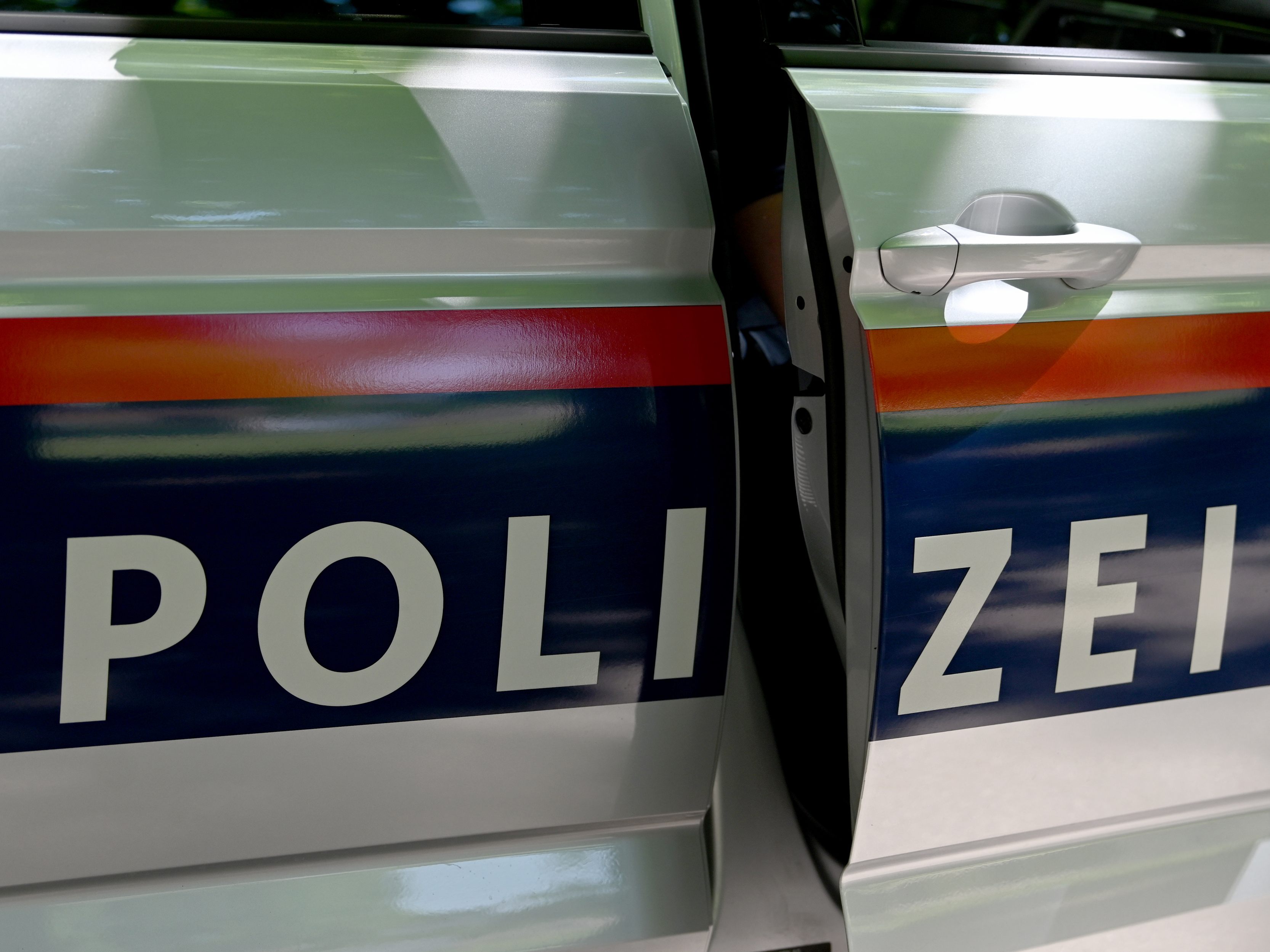 Zwei Männer zerkratzten einen geparkten Polizeibus und vier weitere Fahrzeuge. Zwei Männer zerkratzten einen geparkten Polizeibus und vier weitere Fahrzeuge.