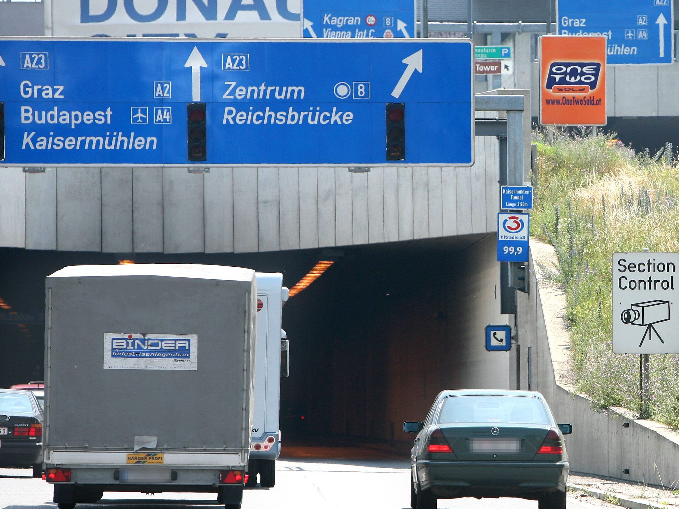 Wiener Kaisermühlentunnel auf A22: Sperre aufgehoben.