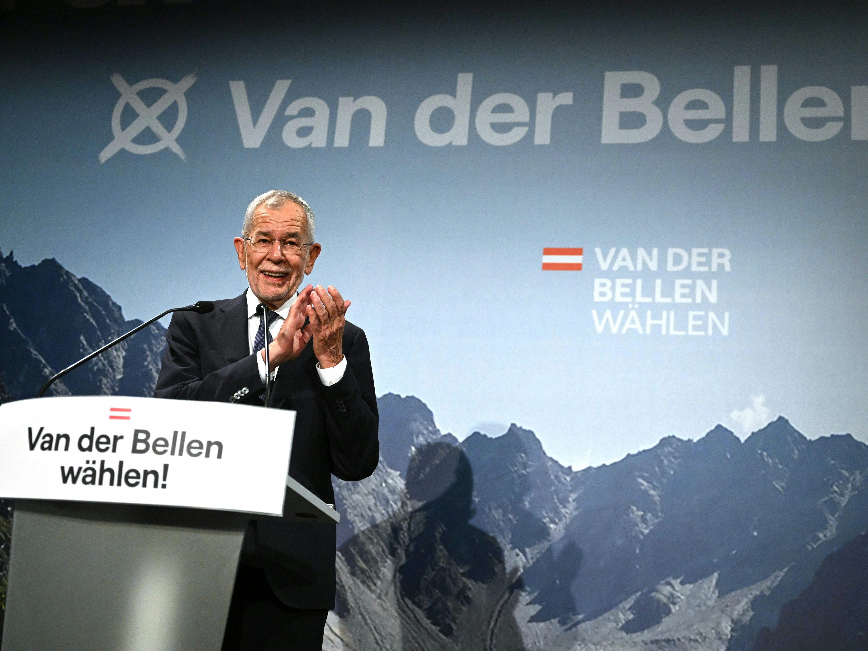 "Des is ka g'mahte Wiesn", meinte Van der Bellen bei seinem Wahlkampfabschluss zwei Tage vor der Bundespräsidentenwahl.