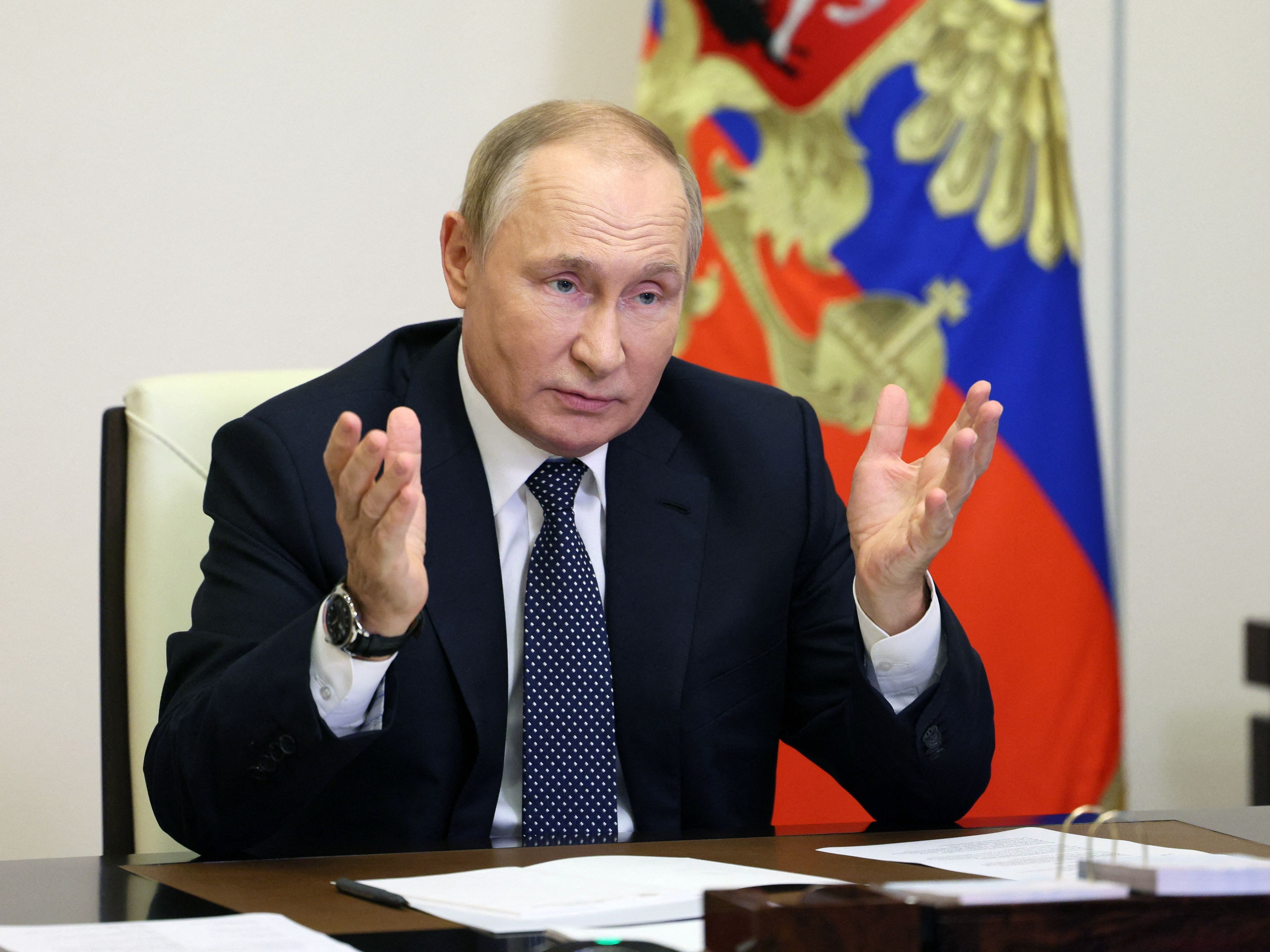 Putin hat die Annexion der ukrainischen Gebiete unterschrieben. Putin hat die Annexion der ukrainischen Gebiete unterschrieben.