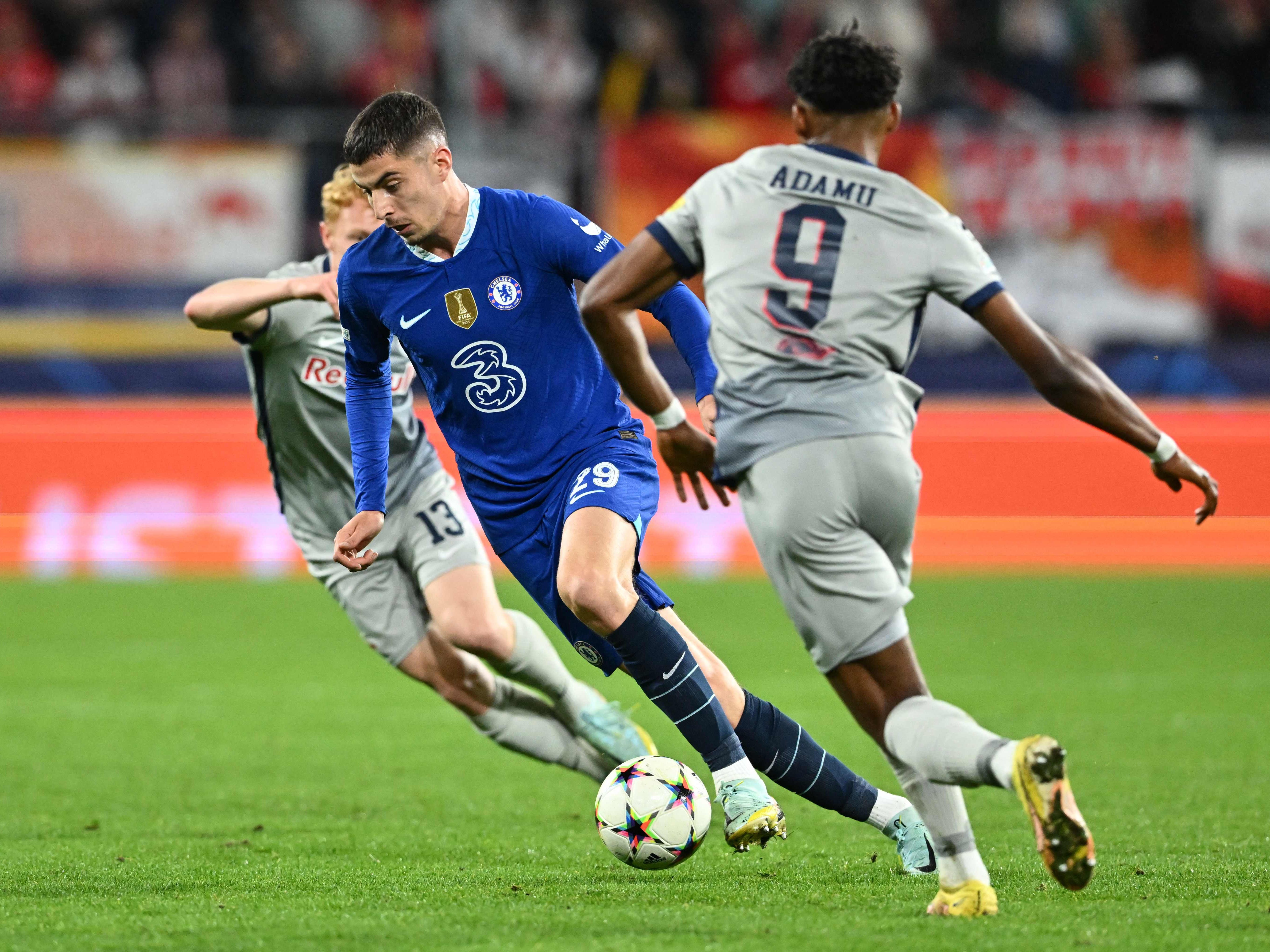 Kai Havertz erzielte per Traumtor das entscheidende 2:1 für Chelsea. Kai Havertz erzielte per Traumtor das entscheidende 2:1 für Chelsea.