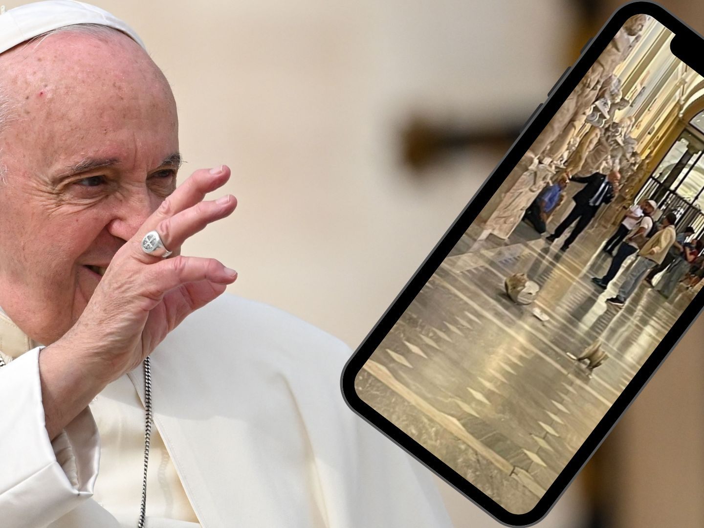 Der Papst hat nicht für jeden Zeit: Darum fing ein Amerikaner an, zu randalieren.