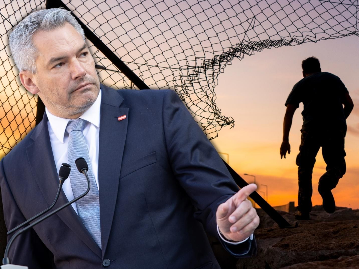 Bundeskanzler Karl Nehammer (ÖVP) beklagt einen massiven Anstieg der Migration in Österreich.