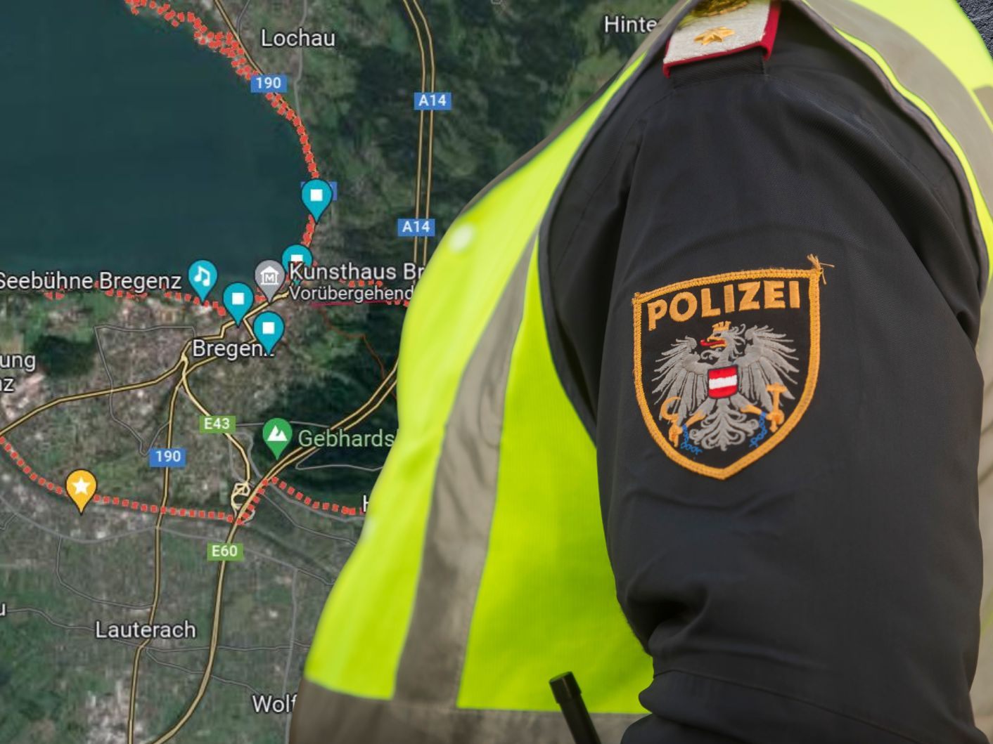 Insgesamt sechs Polizeistreifen waren im Einsatz.