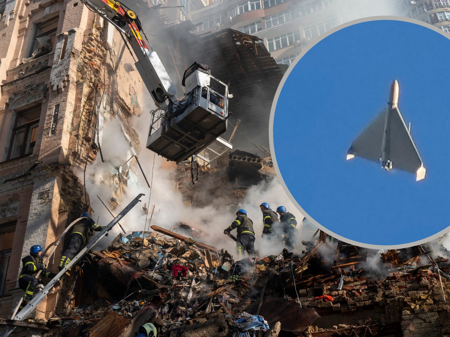Sogenannte Kamikazedrohen im Einsatz