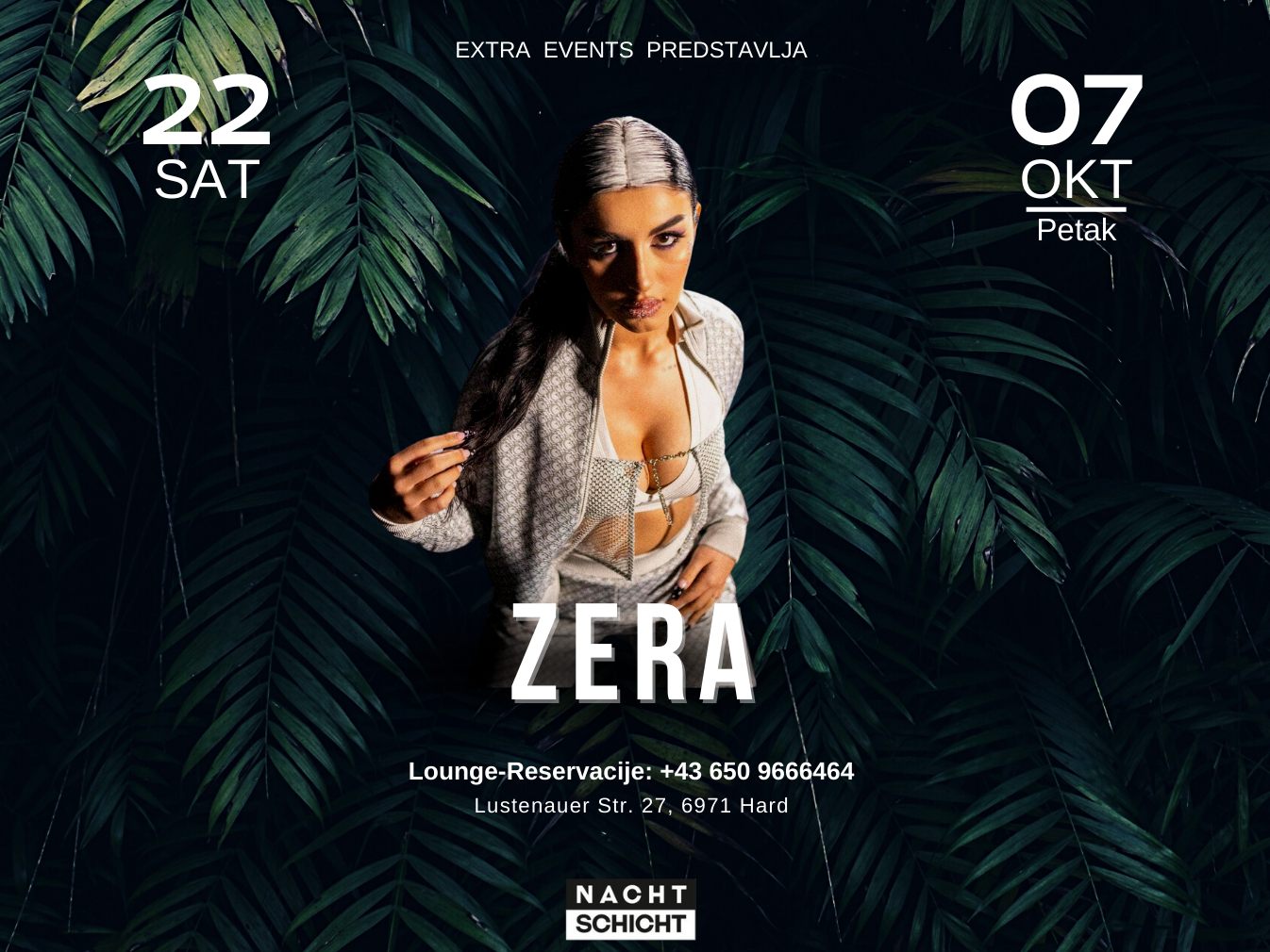 Zera wird am Freitag die Nachtschicht zum beben bringen.