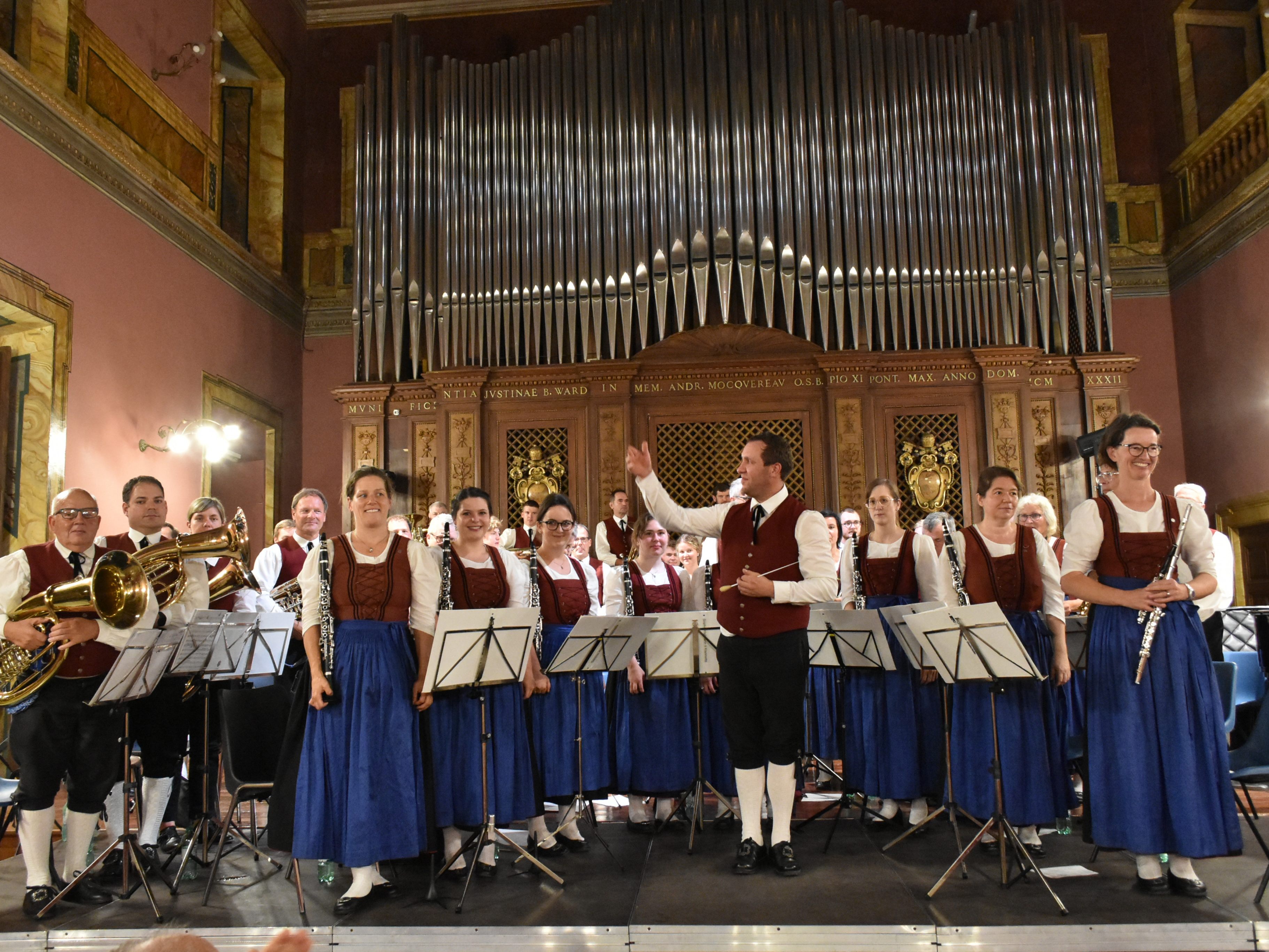 Der Musikverein Gisingen trat im  Päpstlichen Institut für Kirchenmusik in Rom auf.