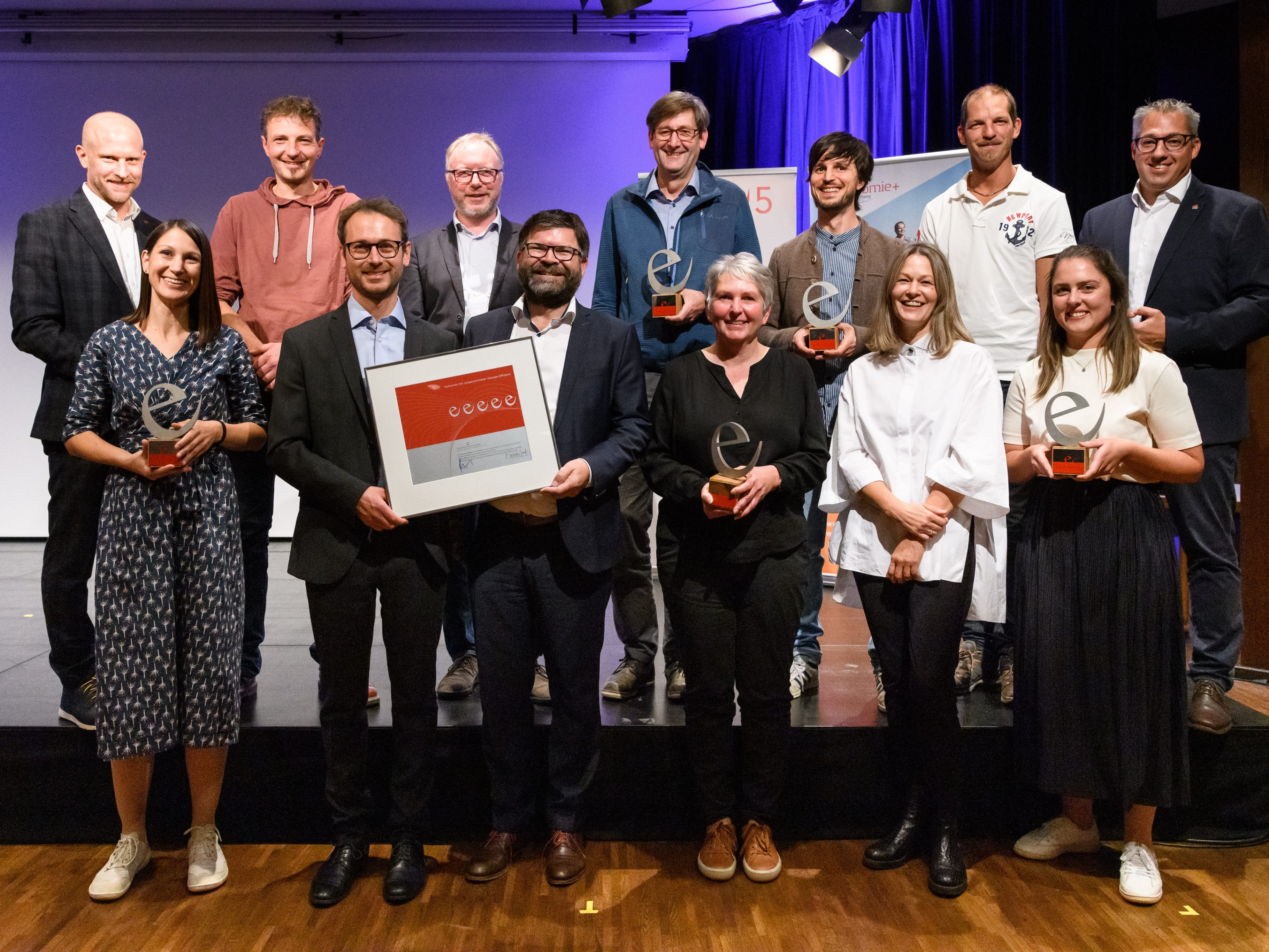 Das e5-Team der Gemeinde Hittisau erreicht erneut die Bestnote 5 "e" beim Landesprogramm für energieeffiziente Gemeinden