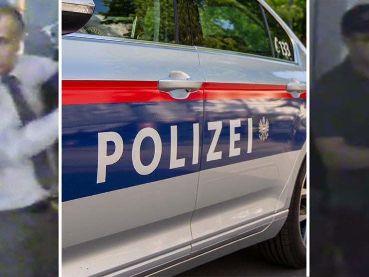 Die Wiener Polizei fahndet nach zwei Männern.