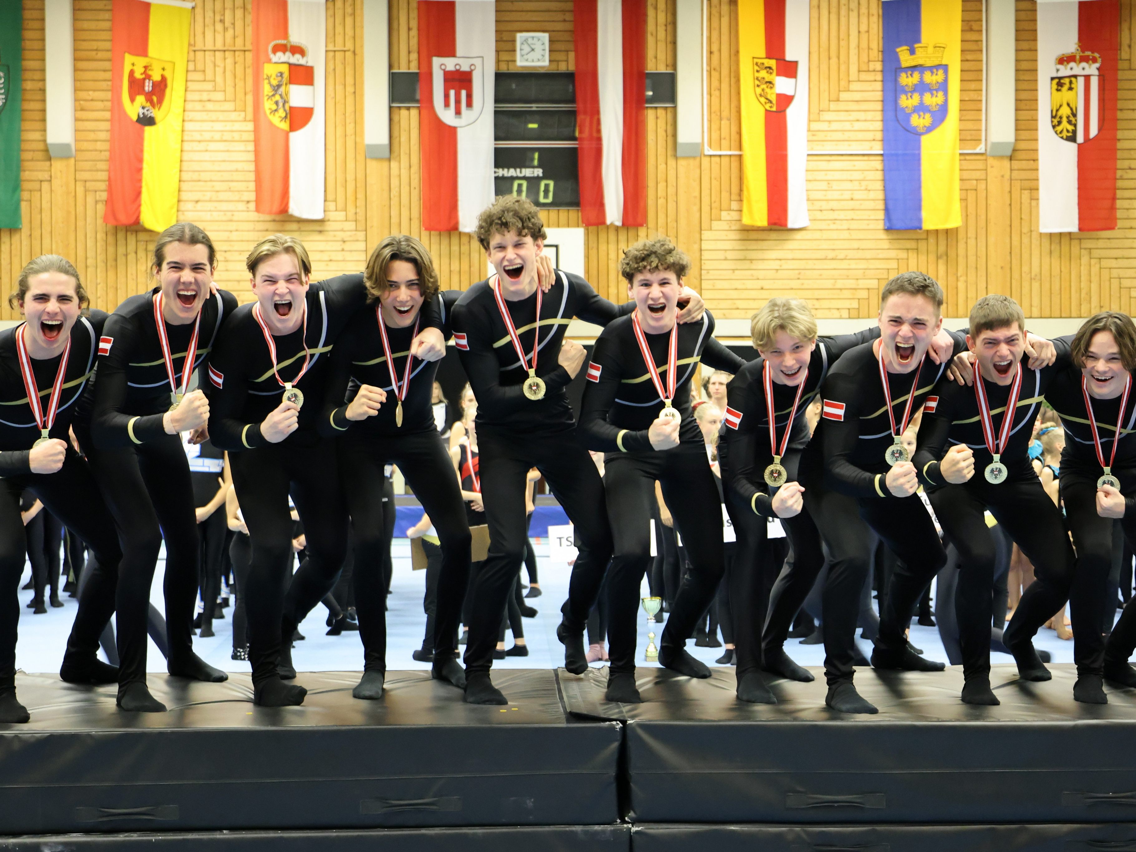 Den offiziellen Staatsmeistertitel holte sich das Wolfurter Männer-Team. Den offiziellen Staatsmeistertitel holte sich das Wolfurter Männer-Team.