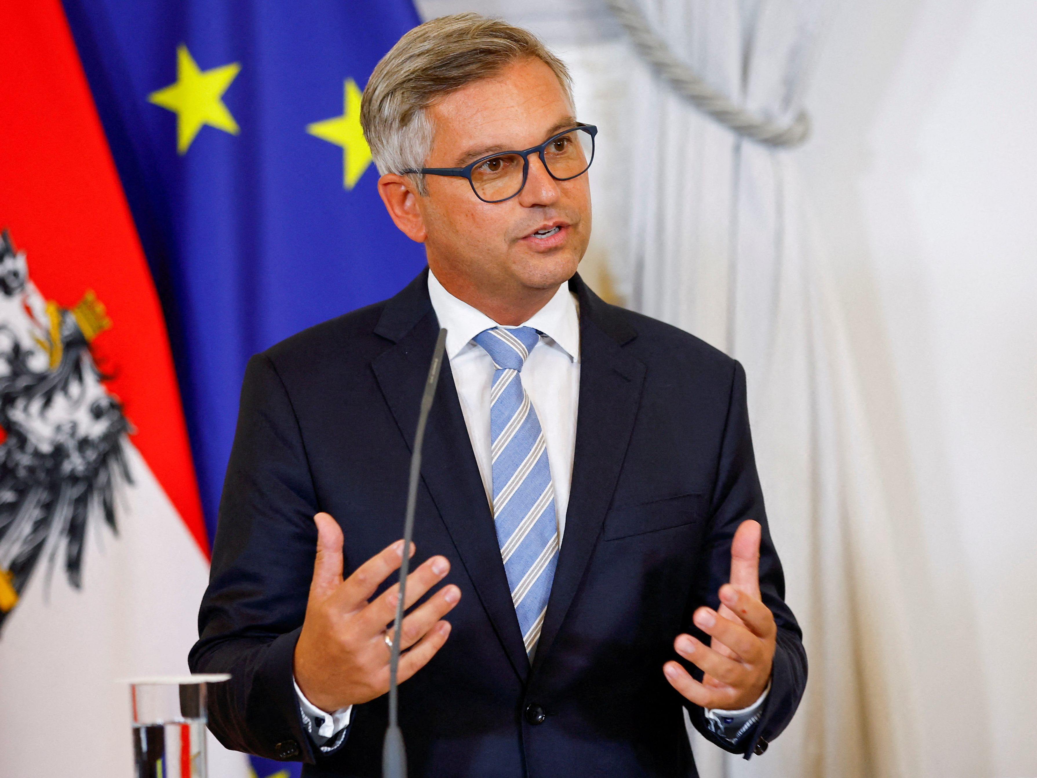 Finanzminister Magnus Brunner macht die Bekämpfung der Klimakrise zu einem Schwerpunkt.