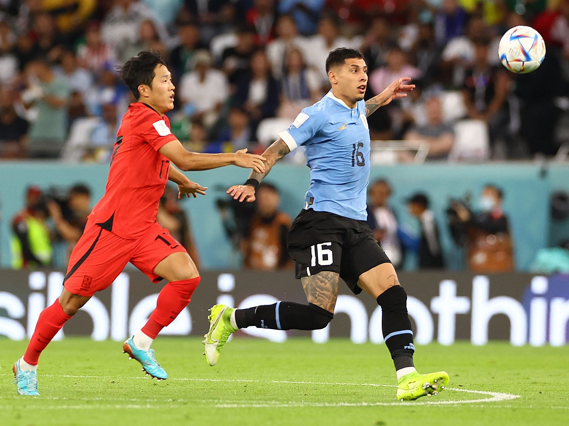 Uruguay und Südkorea sorgten für die nächste Nullnummer der Fußball-WM. Uruguay und Südkorea sorgten für die nächste Nullnummer der Fußball-WM.