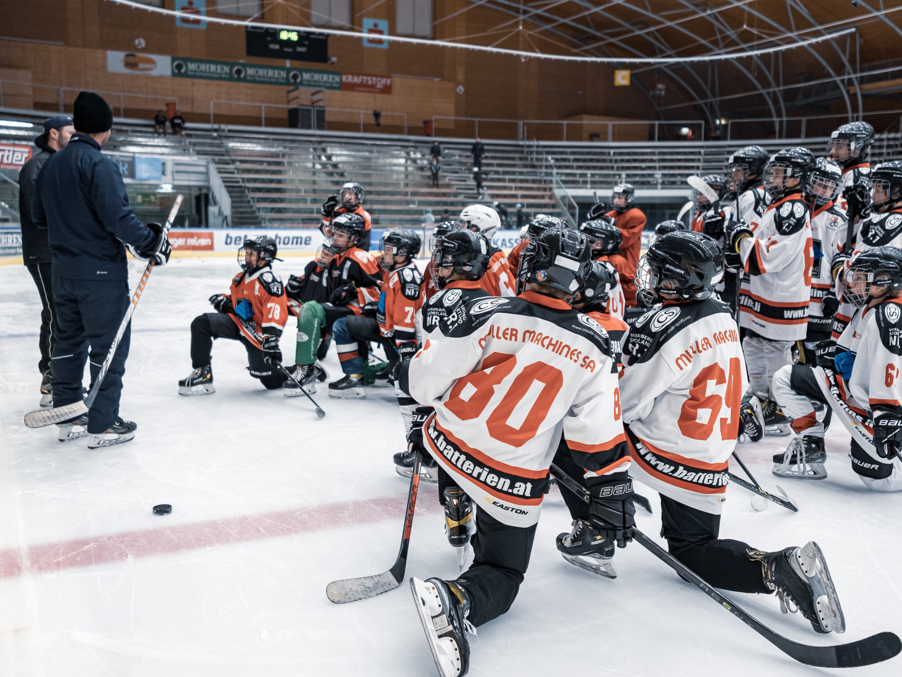 Die jungen Eishockeytalente aus dem ganzen Land zeigten im Dornbirner Messestadion ihr Können