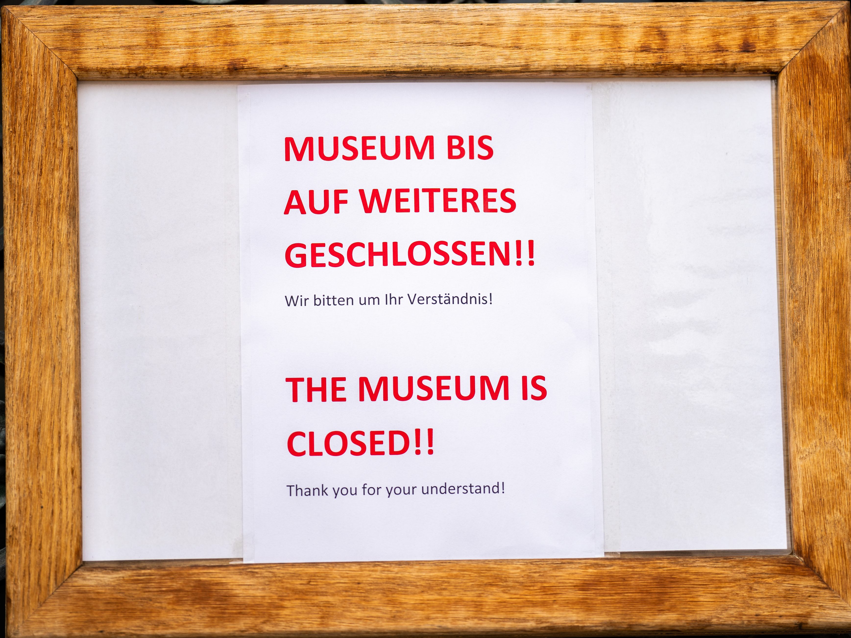 Viele Museen waren wegen der Corona-Lockdowns geschlossen. Viele Museen waren wegen der Corona-Lockdowns geschlossen.