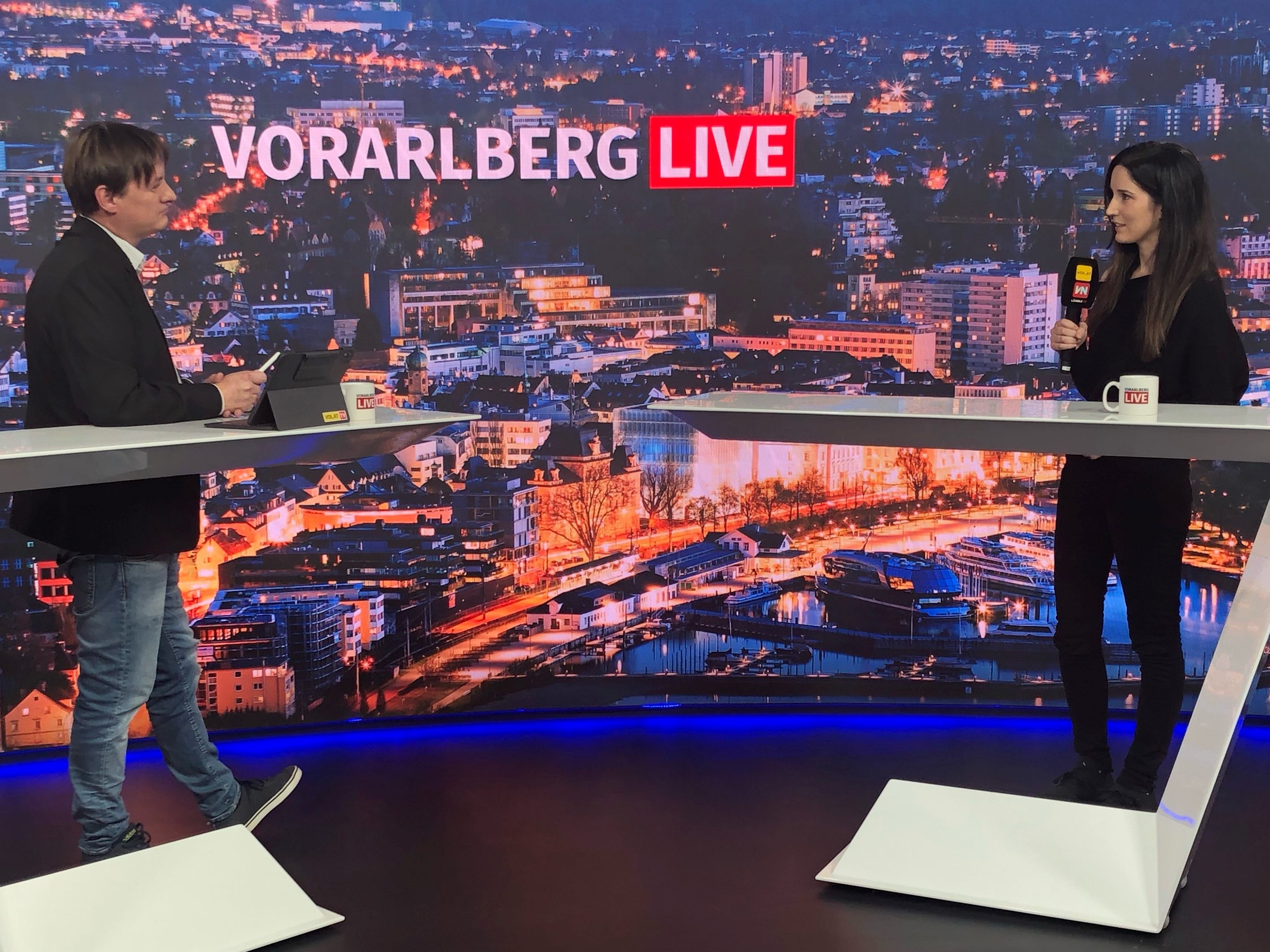 Marc Springer und Anna Hilti Im Gespräch.