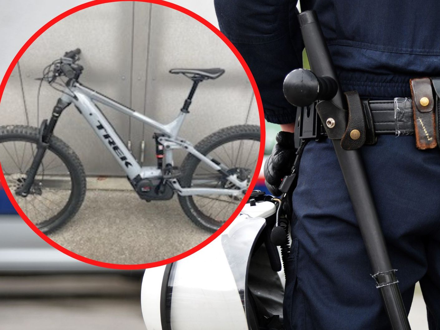 Die Polizei sucht nach dem Besitzer eines E-Mountainbikes.