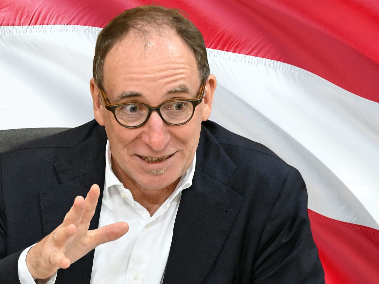 Will das Impf-Thema mit einem Lächeln besetzen: Gesundheitsminister Johannes Rauch. Will das Impf-Thema mit einem Lächeln besetzen: Gesundheitsminister Johannes Rauch.