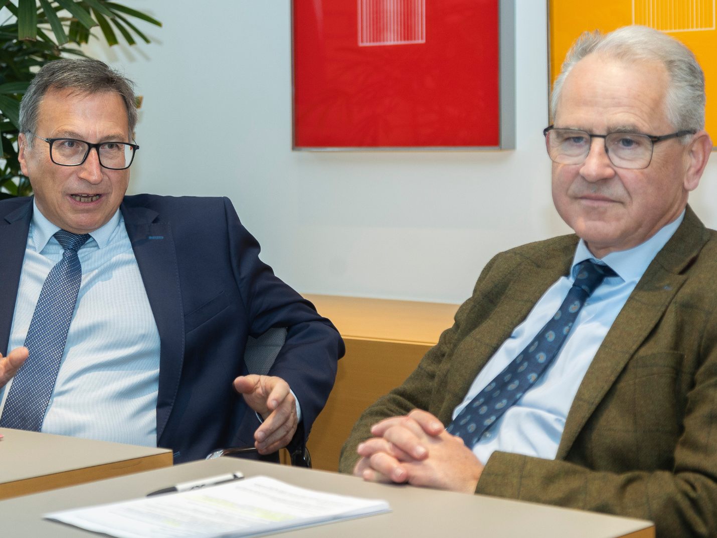 Helmut Mennel (li.) geht in Pension, Christof Germann (re.) bleibt im Vorstand