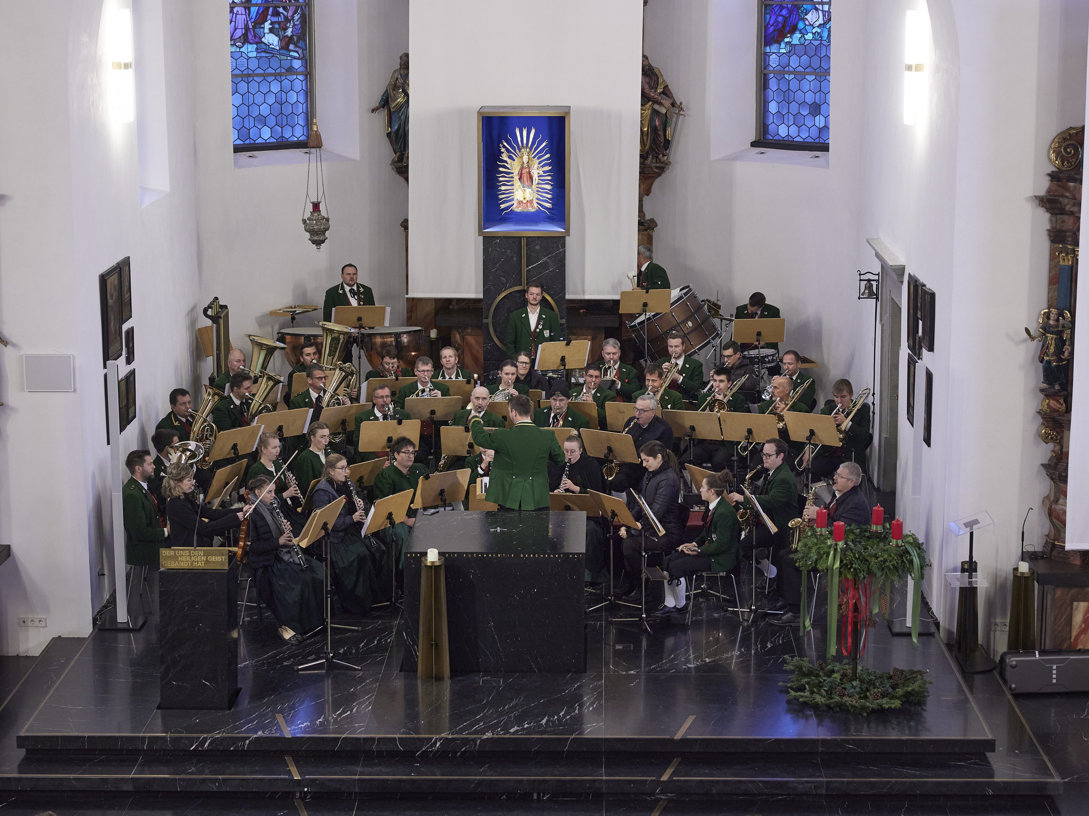 Der Musikverein Bildstein freute sich über viele Gäste beim Kirchenkonzert.