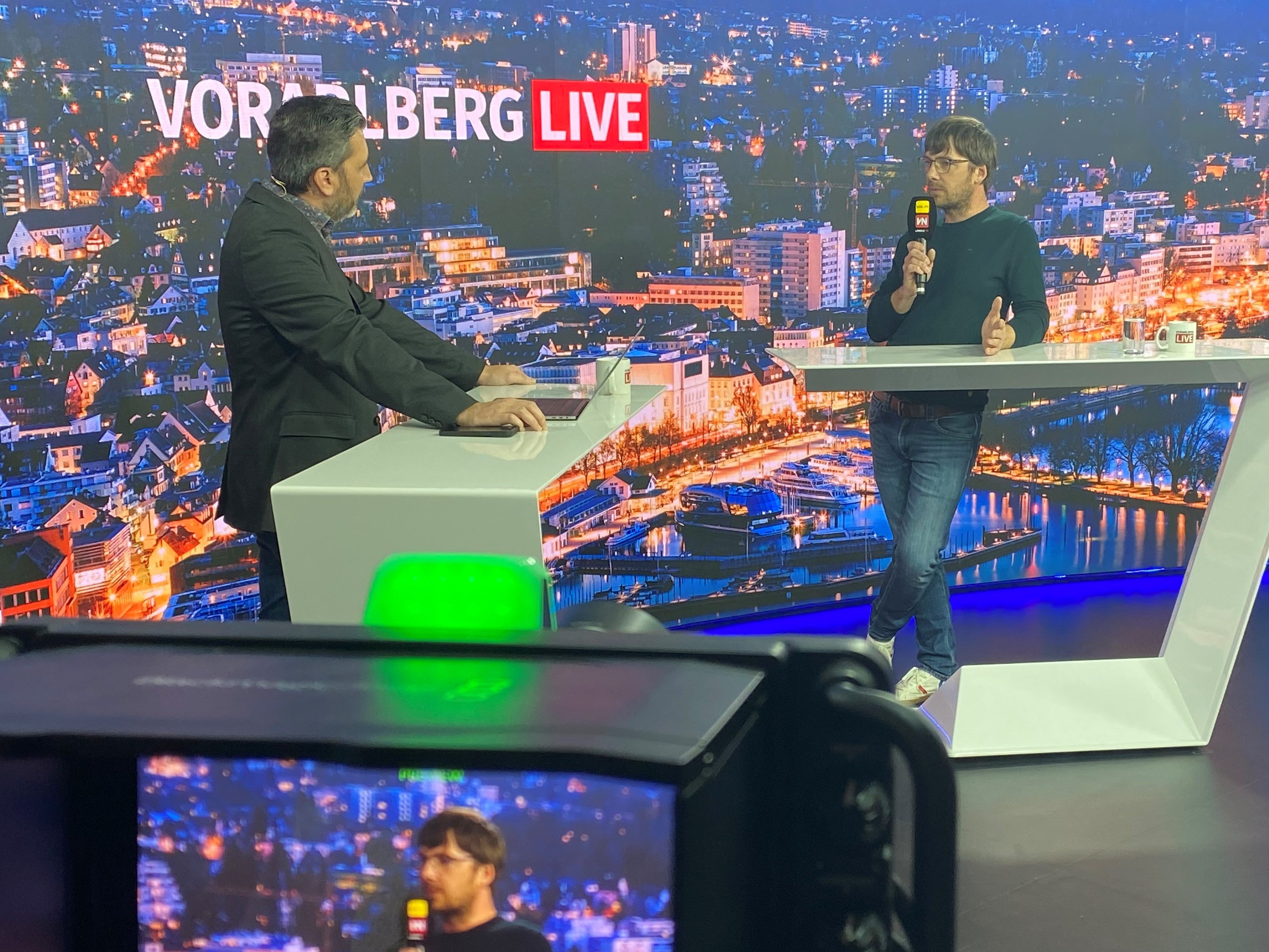 Pascal Pletsch und Stefan Pohl bei "Vorarlberg LIVE". Pascal Pletsch und Stefan Pohl bei "Vorarlberg LIVE".