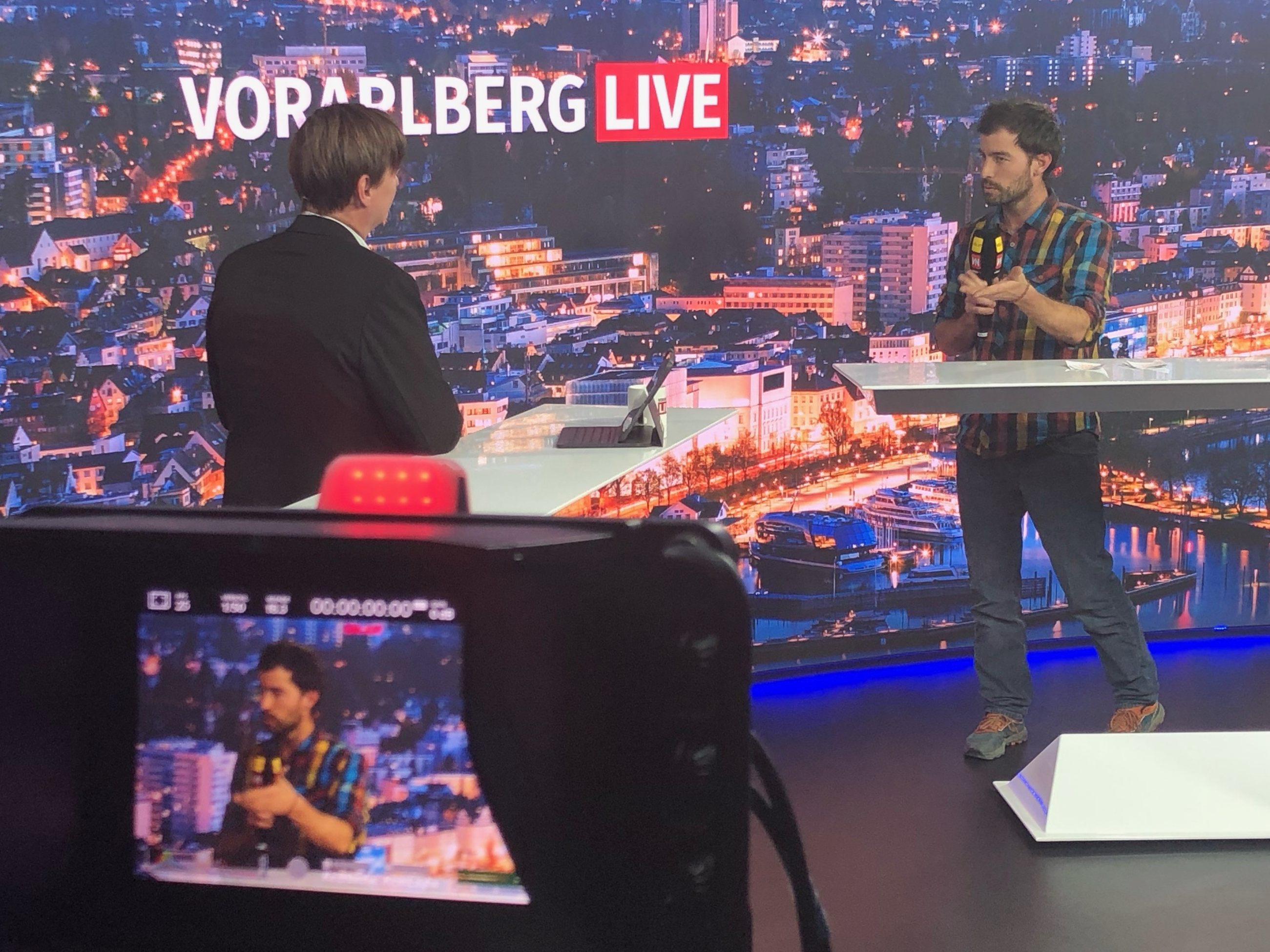 Marc Springer und Stefan Schartlmüller im Gespräch.