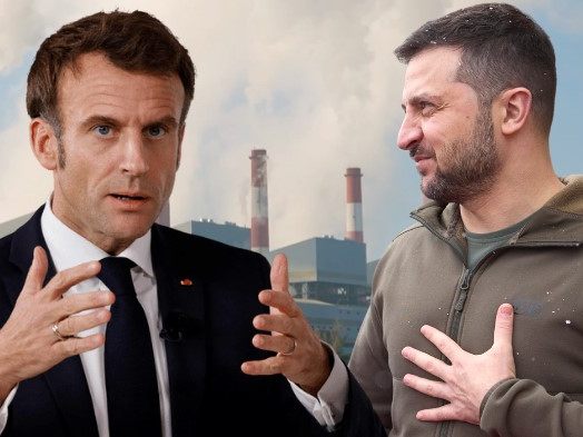 Der französische Präsident Emmanuel Macron zeigt sich besorgt über die Lage des Atomkraftwerks in Saporischschja. Zuvor hatte der ukrainische Präsident Selenskyj einen Hilferuf an die NATO gerichtet. Der französische Präsident Emmanuel Macron zeigt sich besorgt über die Lage des Atomkraftwerks in Saporischschja. Zuvor hatte der ukrainische Präsident Selenskyj einen Hilferuf an die NATO gerichtet.