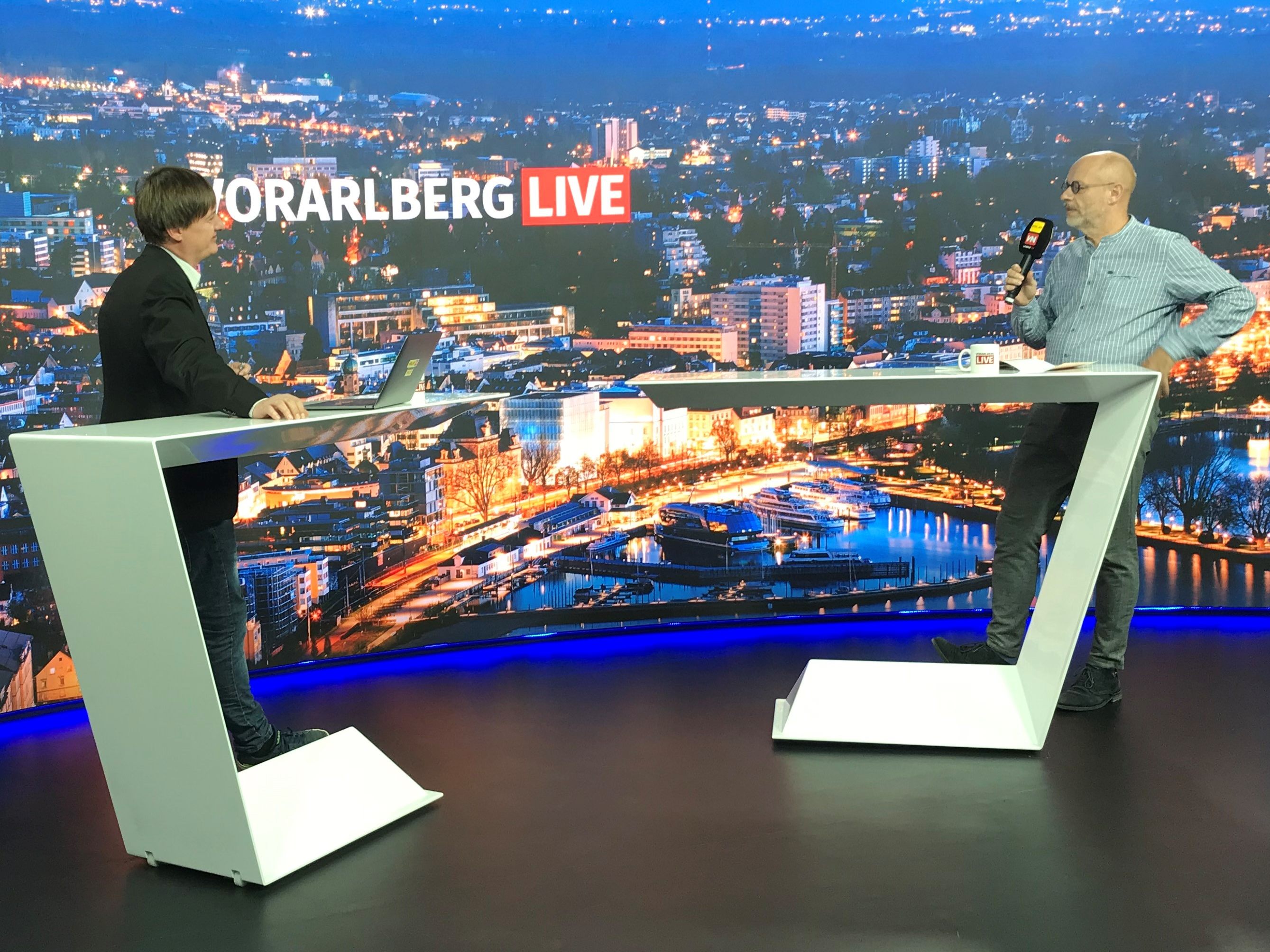Marc Springer im Gespräch mit Folkert Uhde.